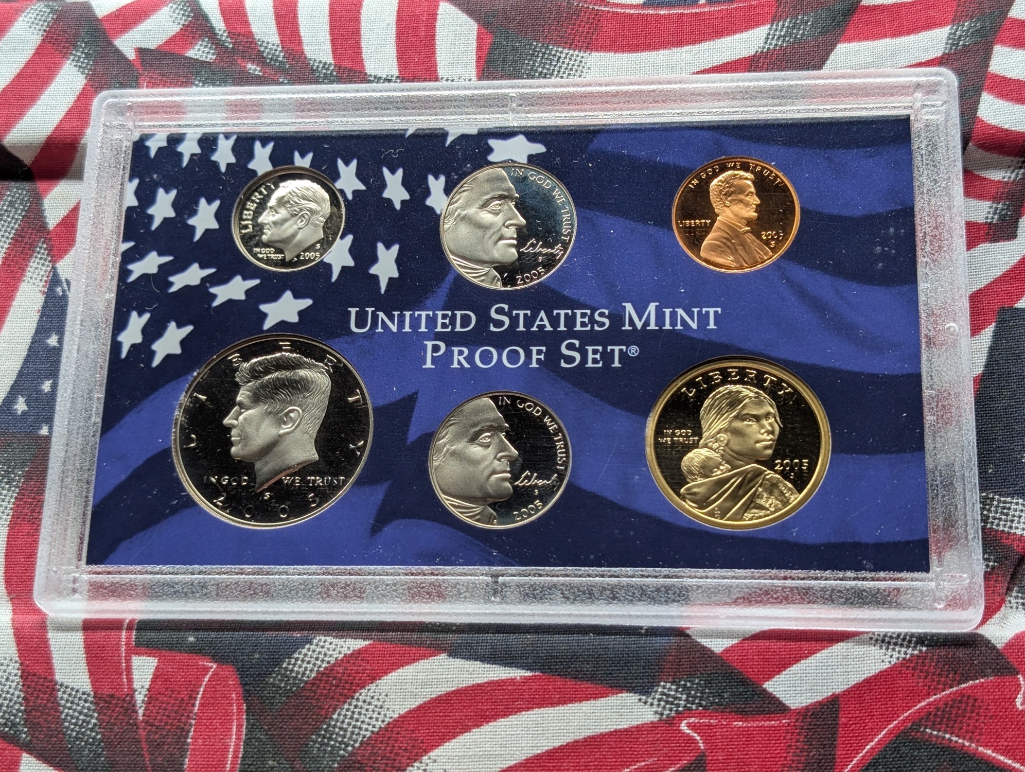 2005-S Proof U.S. Mint Set with 2006 State Quarters and Sacagawea Dollar in OGP w/ COA - Incorrect State Quarter Set