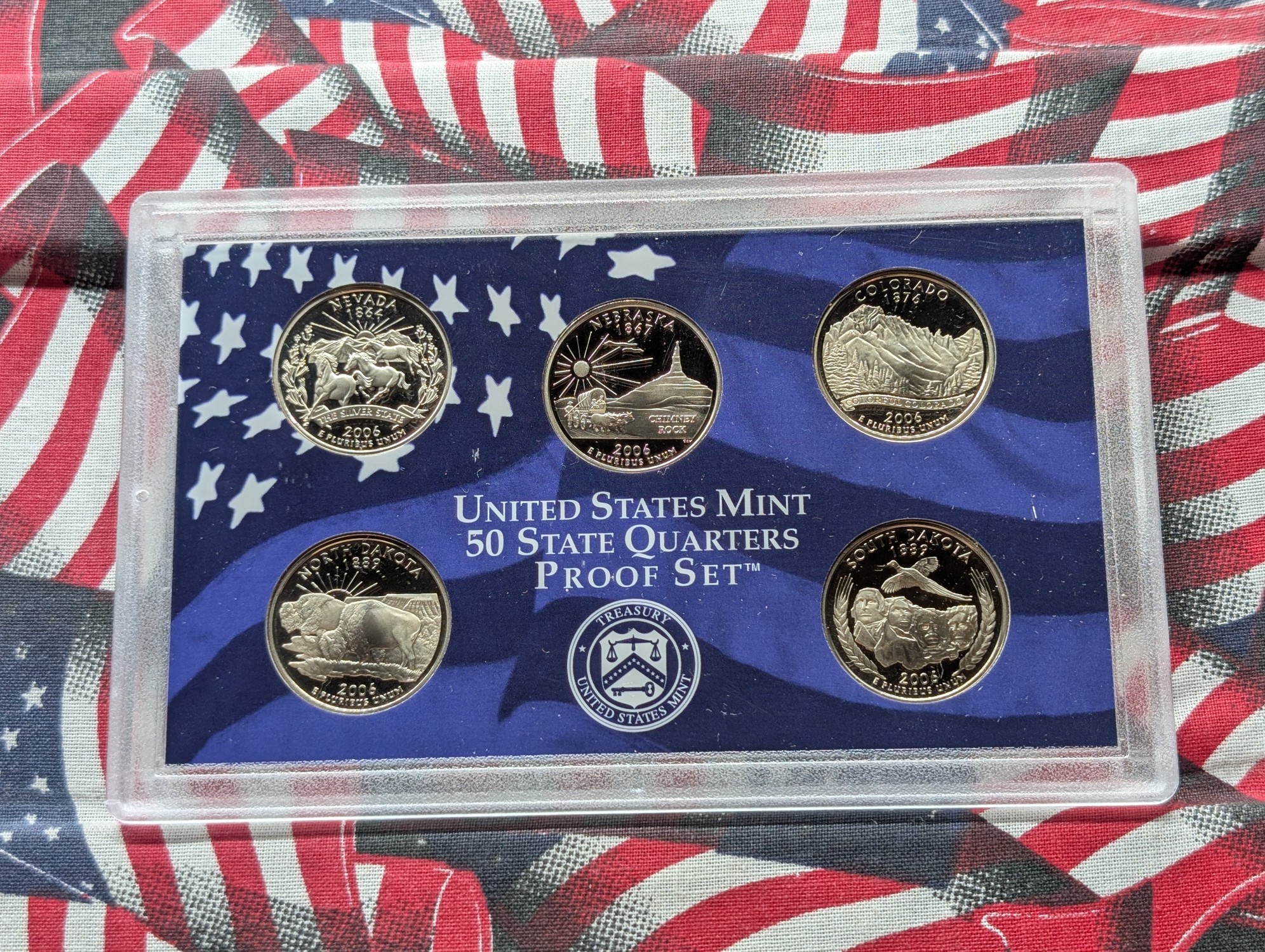 2005-S Proof U.S. Mint Set with 2006 State Quarters and Sacagawea Dollar in OGP w/ COA - Incorrect State Quarter Set