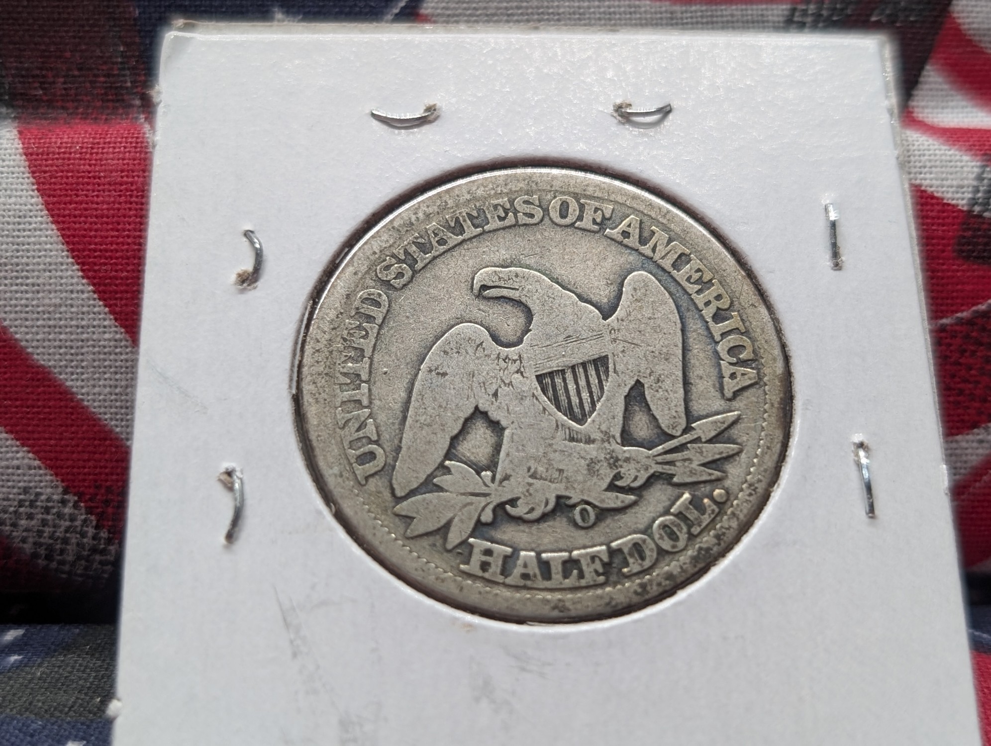 1856-O Seated Liberty 90% Silver Half Dollar, Low Mintage