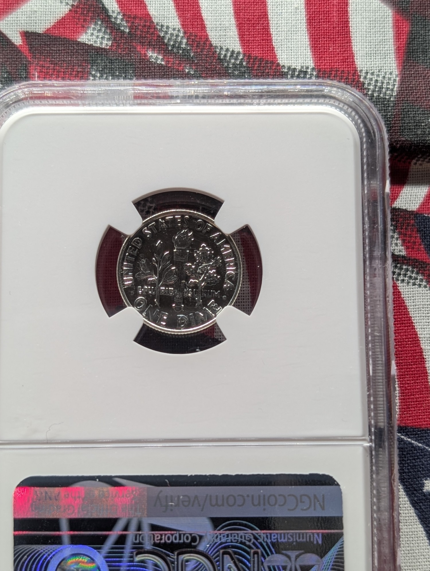 1958 Roosevelt 90% Silver Dime NGC PF 69
