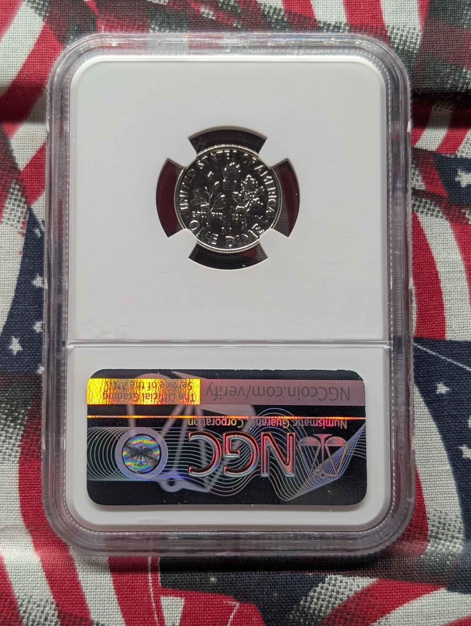 1958 Roosevelt 90% Silver Dime NGC PF 69