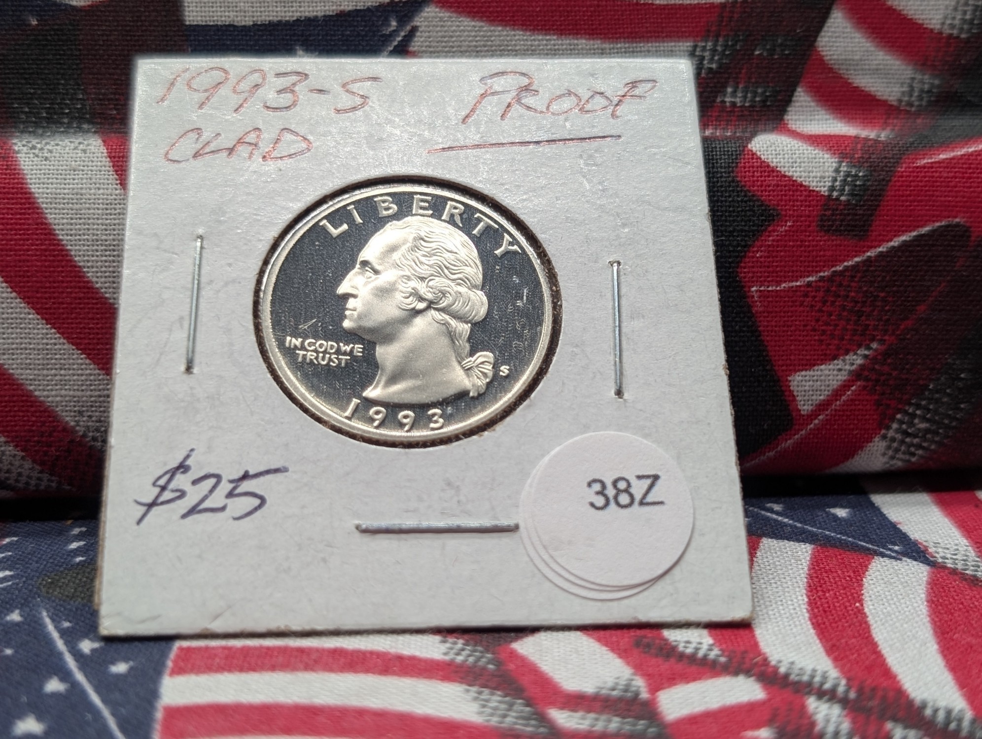 1993-S Clad "Proof" Washington Quarter