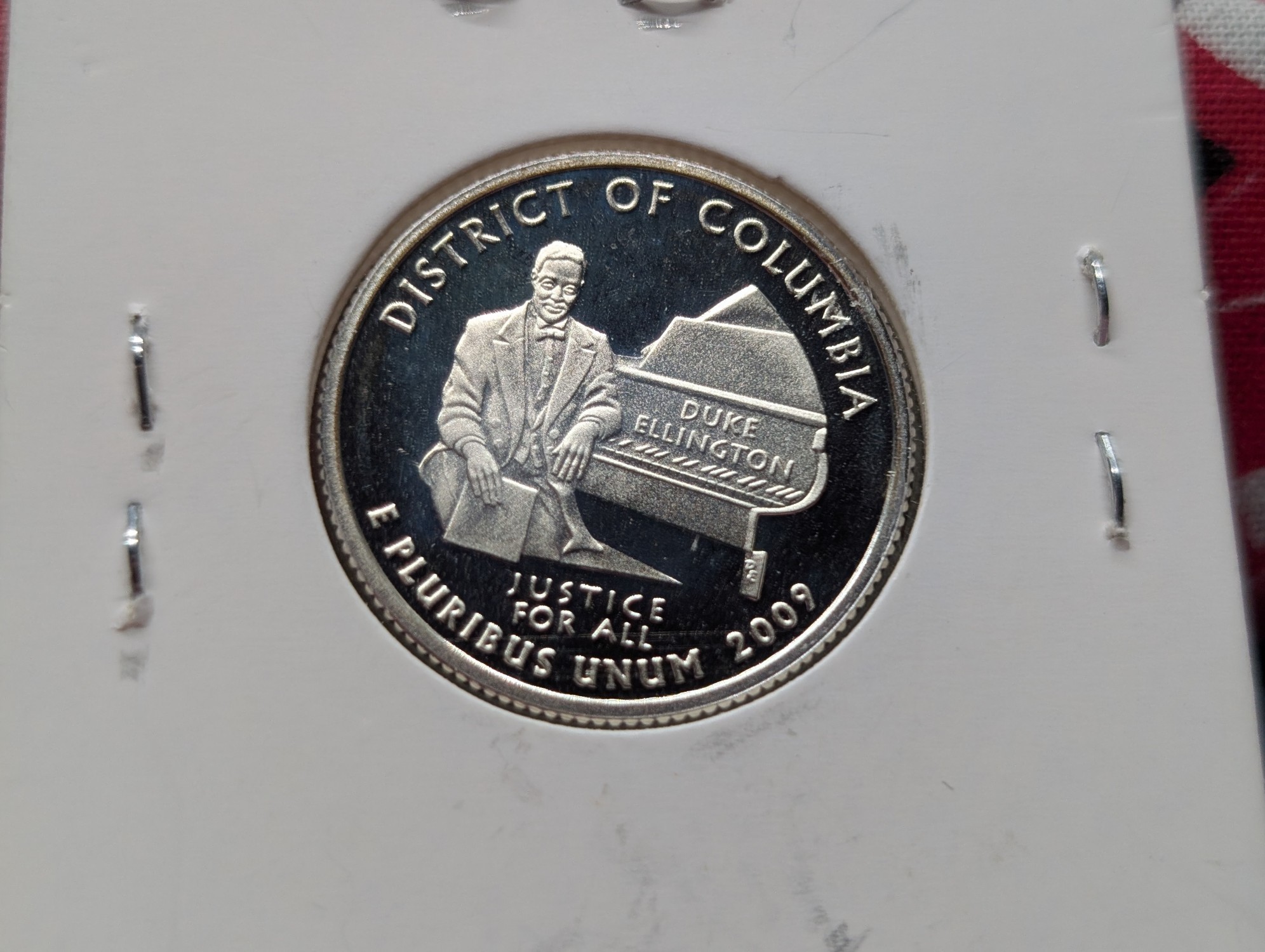 2009-S Proof 90% Silver U.S. Territory District of Columbia Quarter