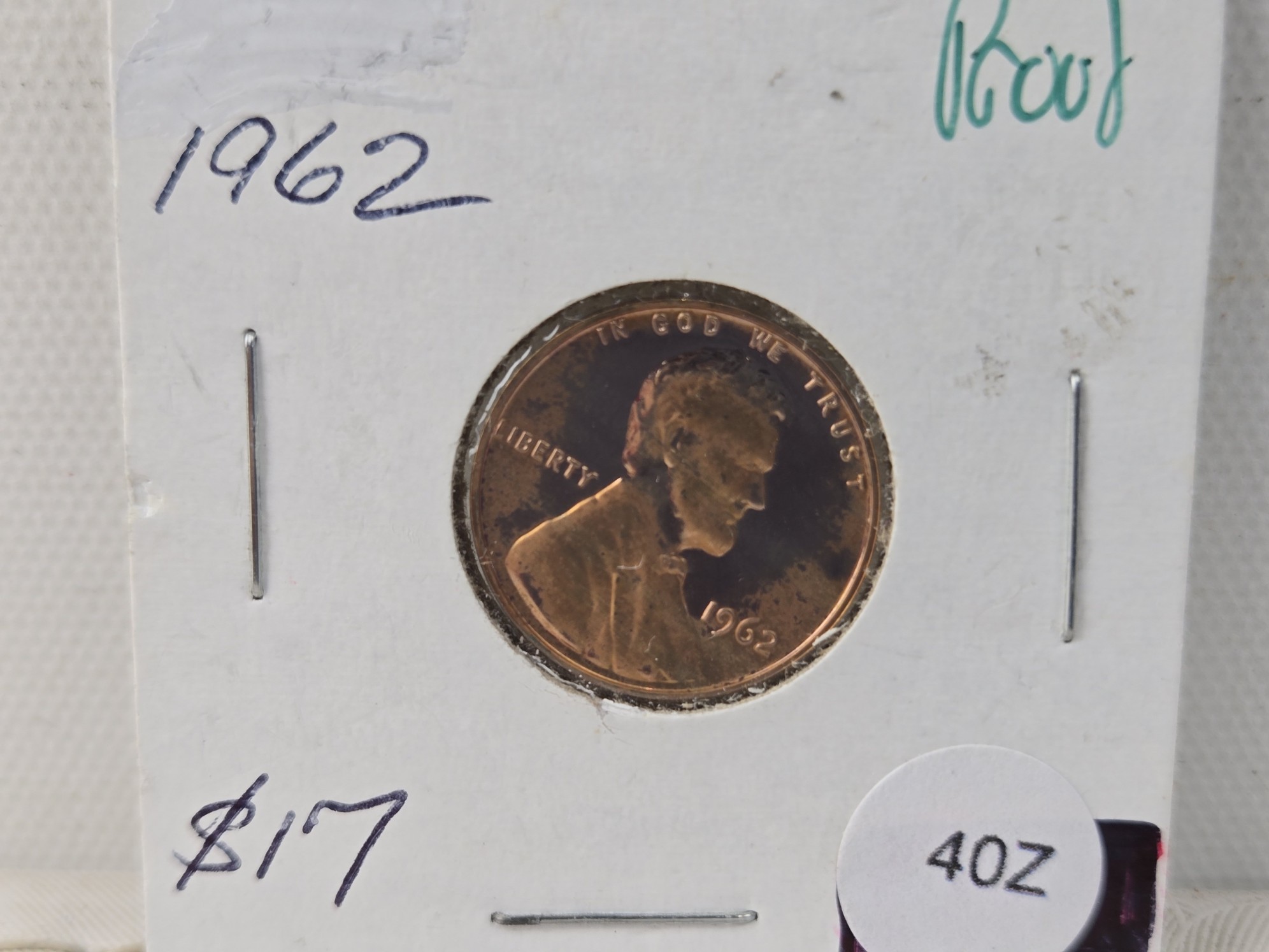 1962 "Proof" Lincoln Memorial Cent