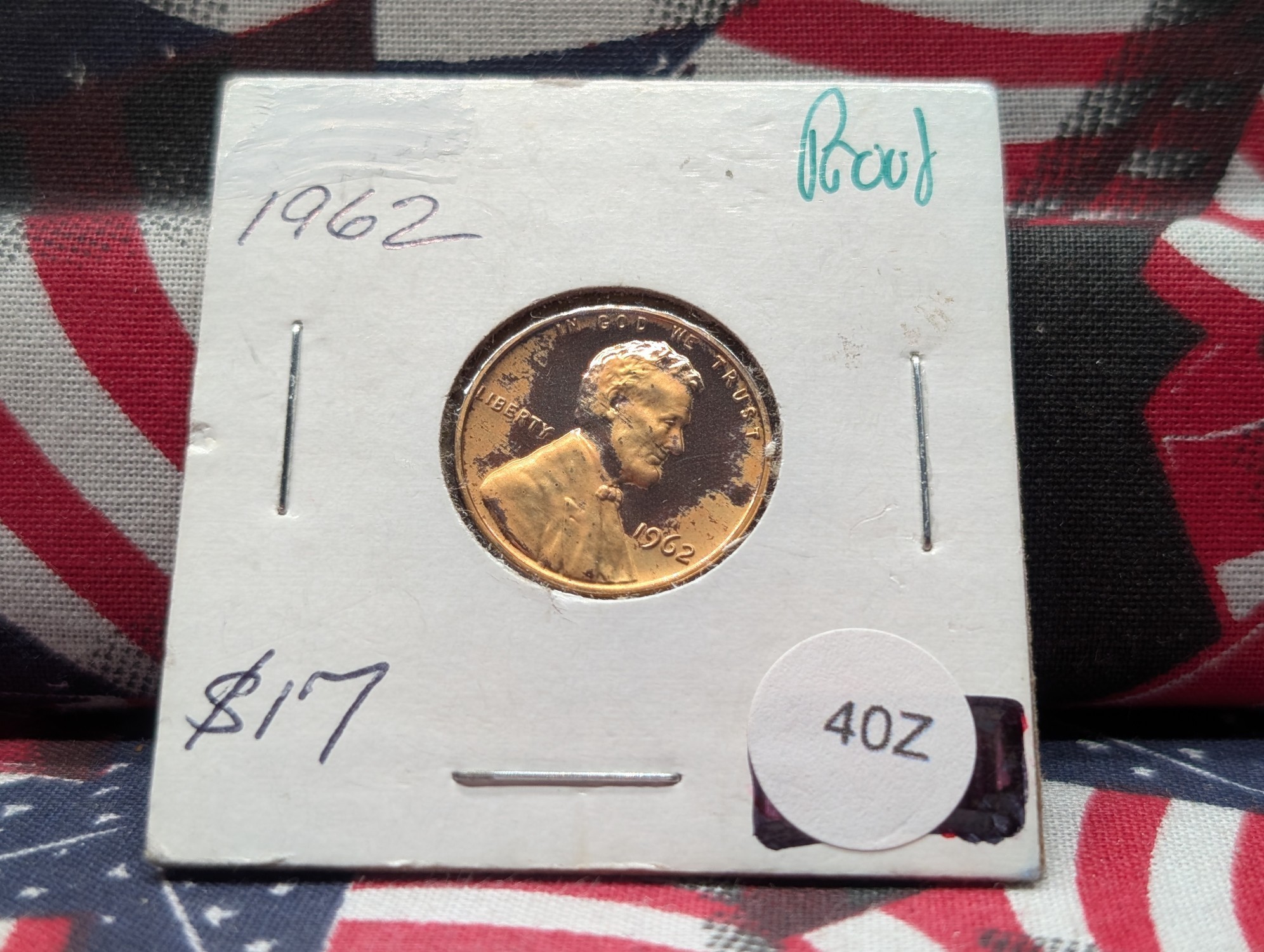 1962 "Proof" Lincoln Memorial Cent