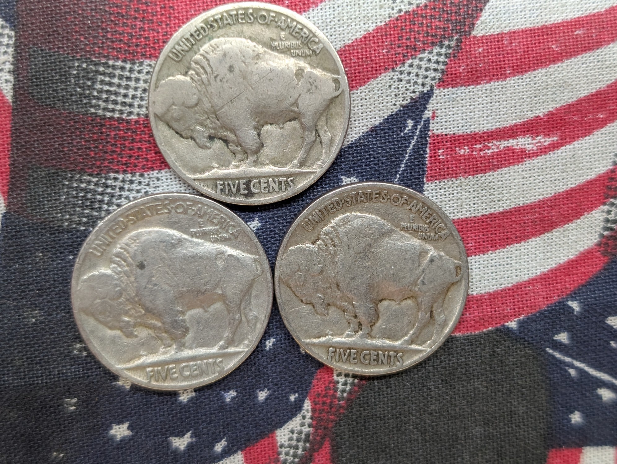 1934, 1935, 1937 Indian Head Buffalo Nickels