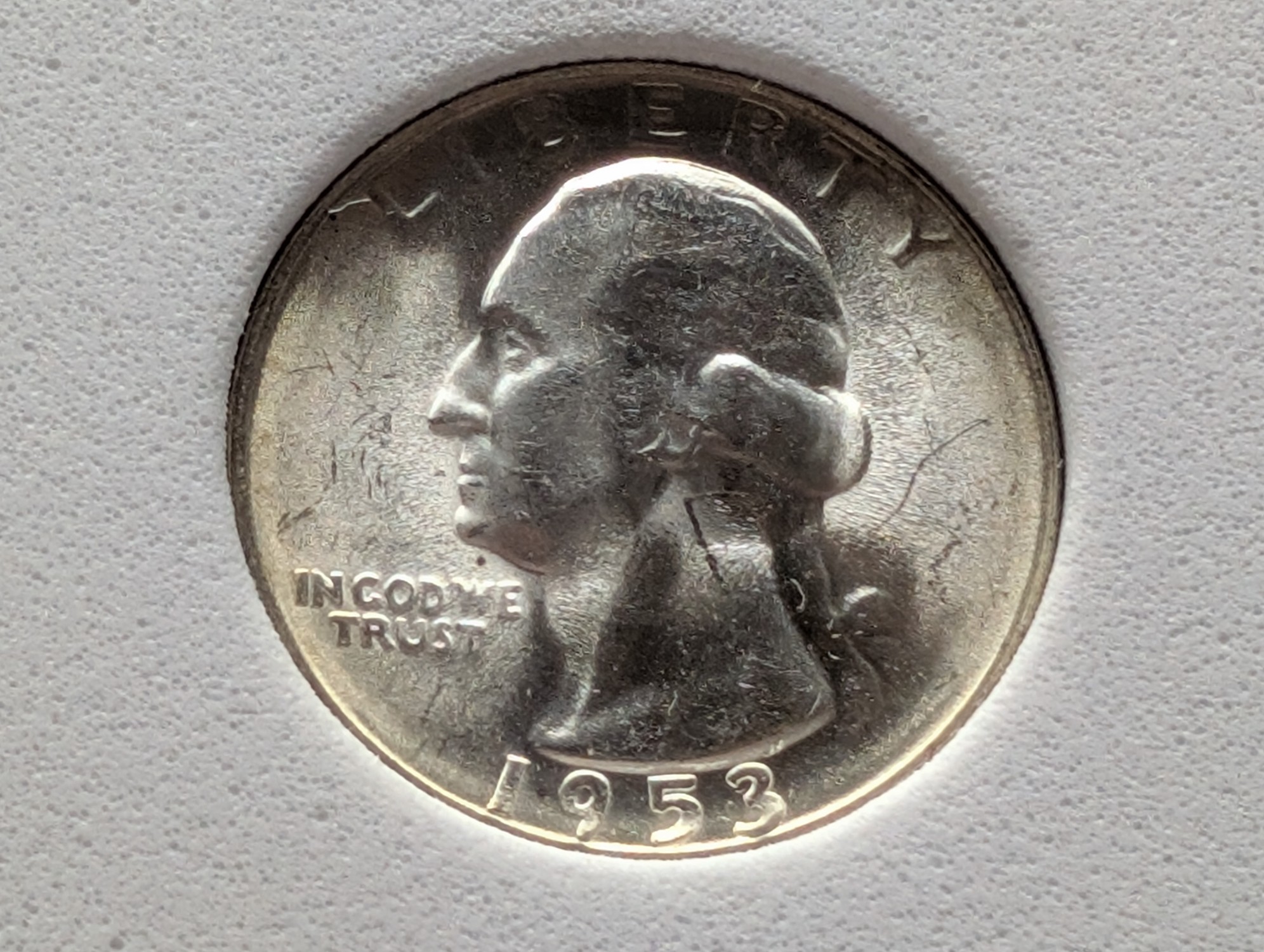 1953-S Washington 90% Silver Quarter - NCG Cert. MS68 - (NOT NGC)