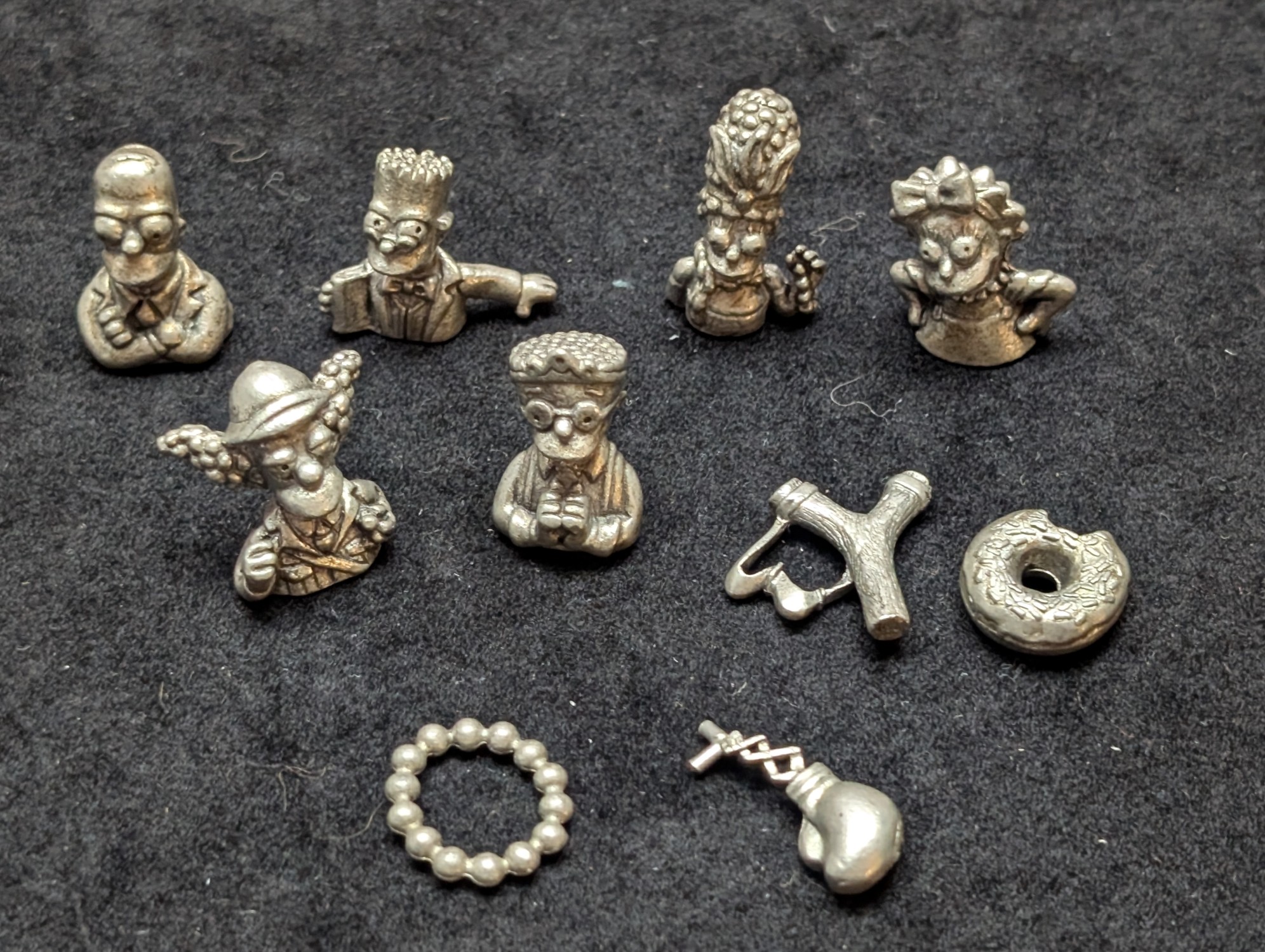 (10) The Simpson's Pewter Miniature Figurines