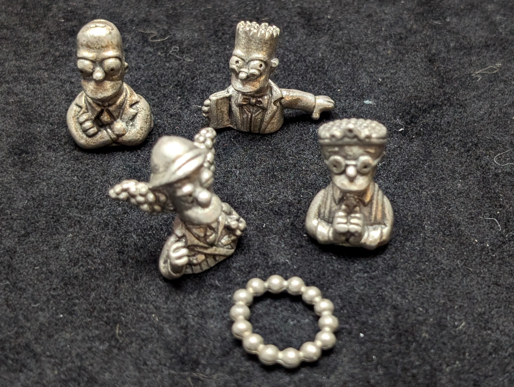 (10) The Simpson's Pewter Miniature Figurines