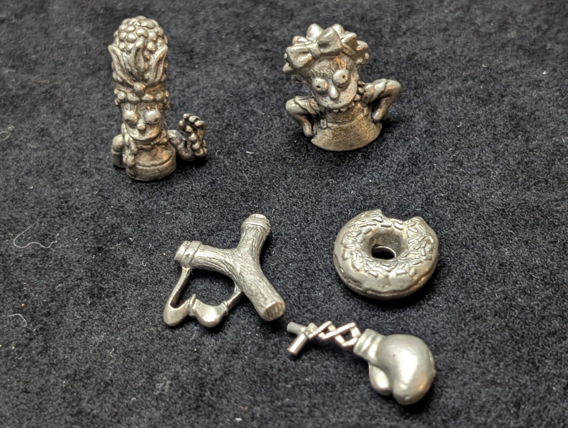 (10) The Simpson's Pewter Miniature Figurines