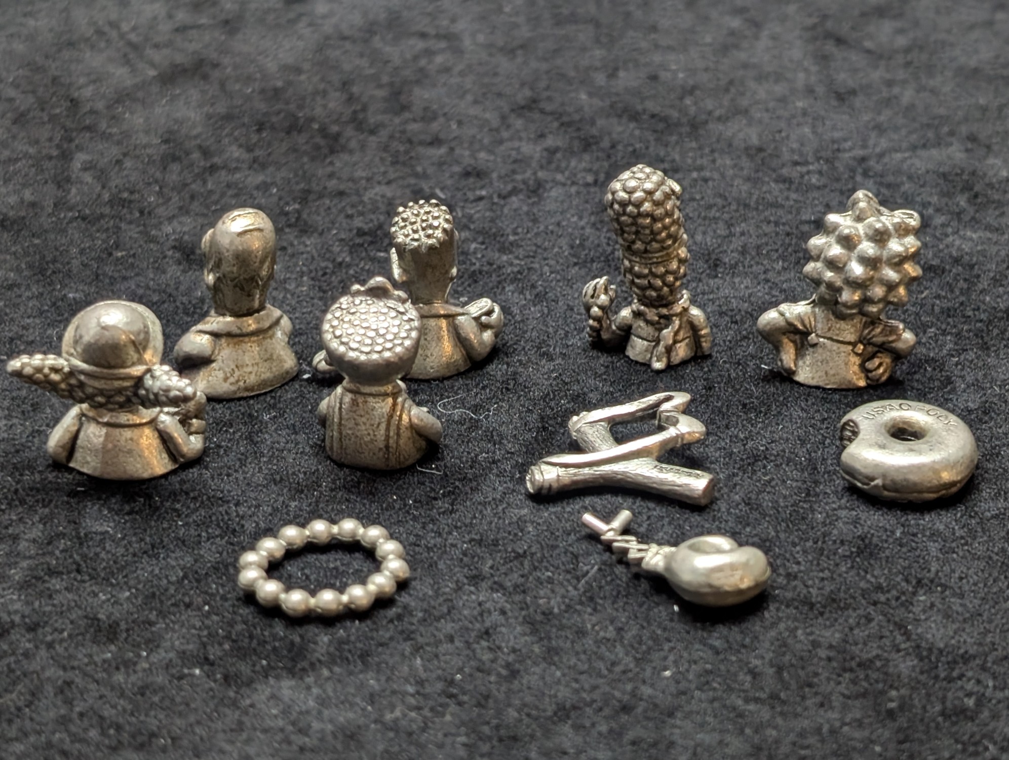 (10) The Simpson's Pewter Miniature Figurines