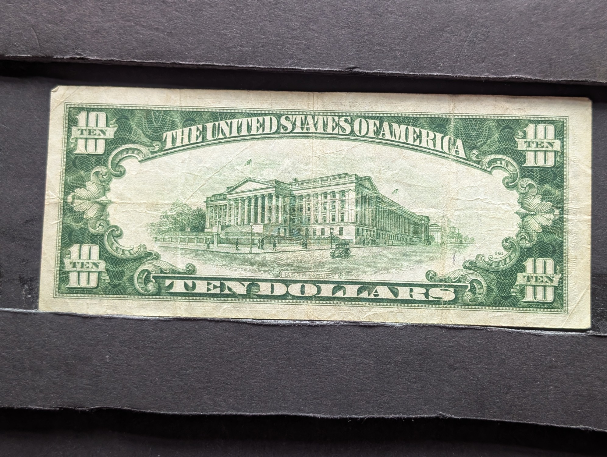 1934 A Series $10 North Africa Emergency Silver Certificate - Fine