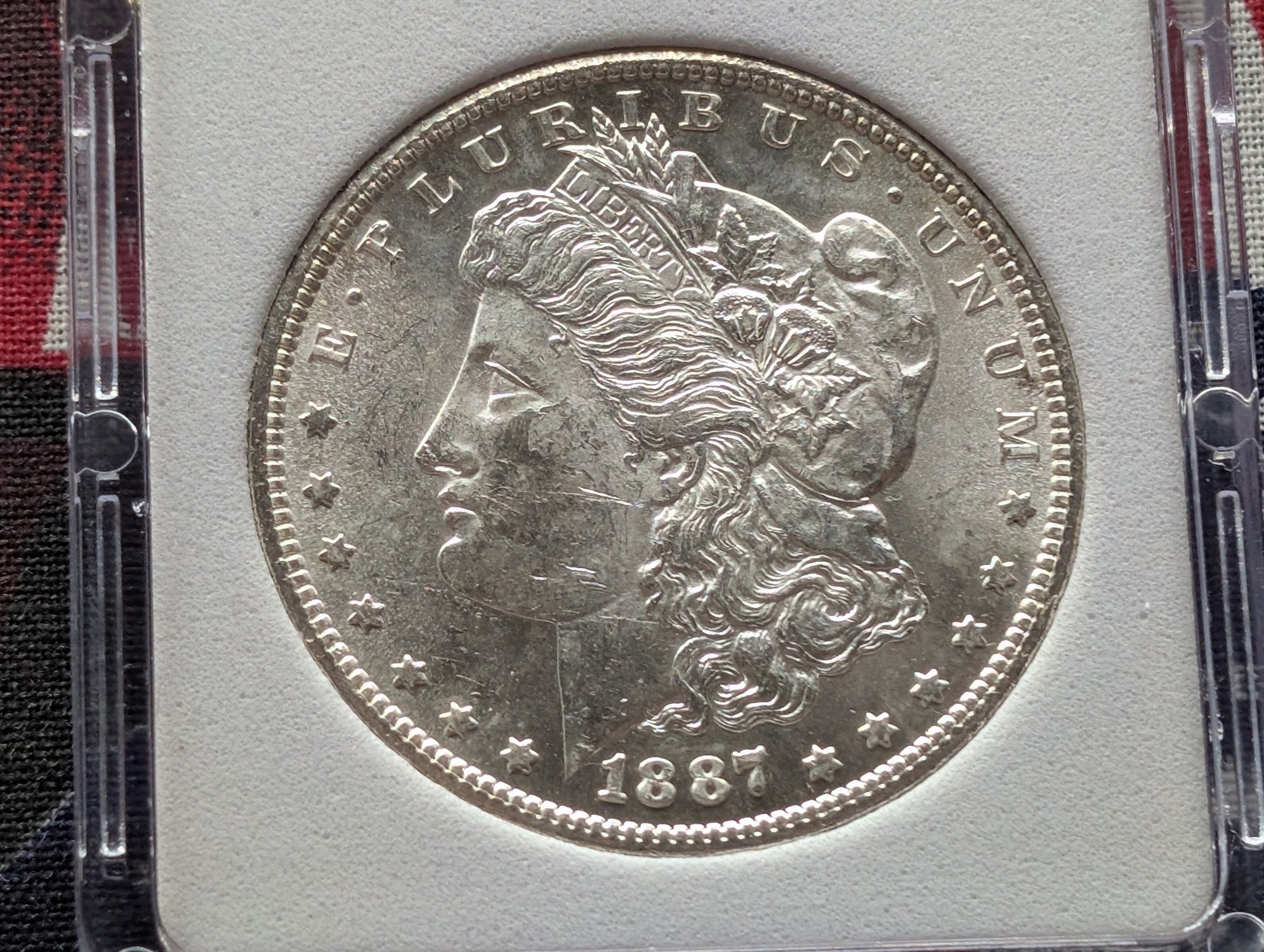 1887-S Morgan 90% Silver Dollar - NCG Cert. MS63 (NOT NGC)