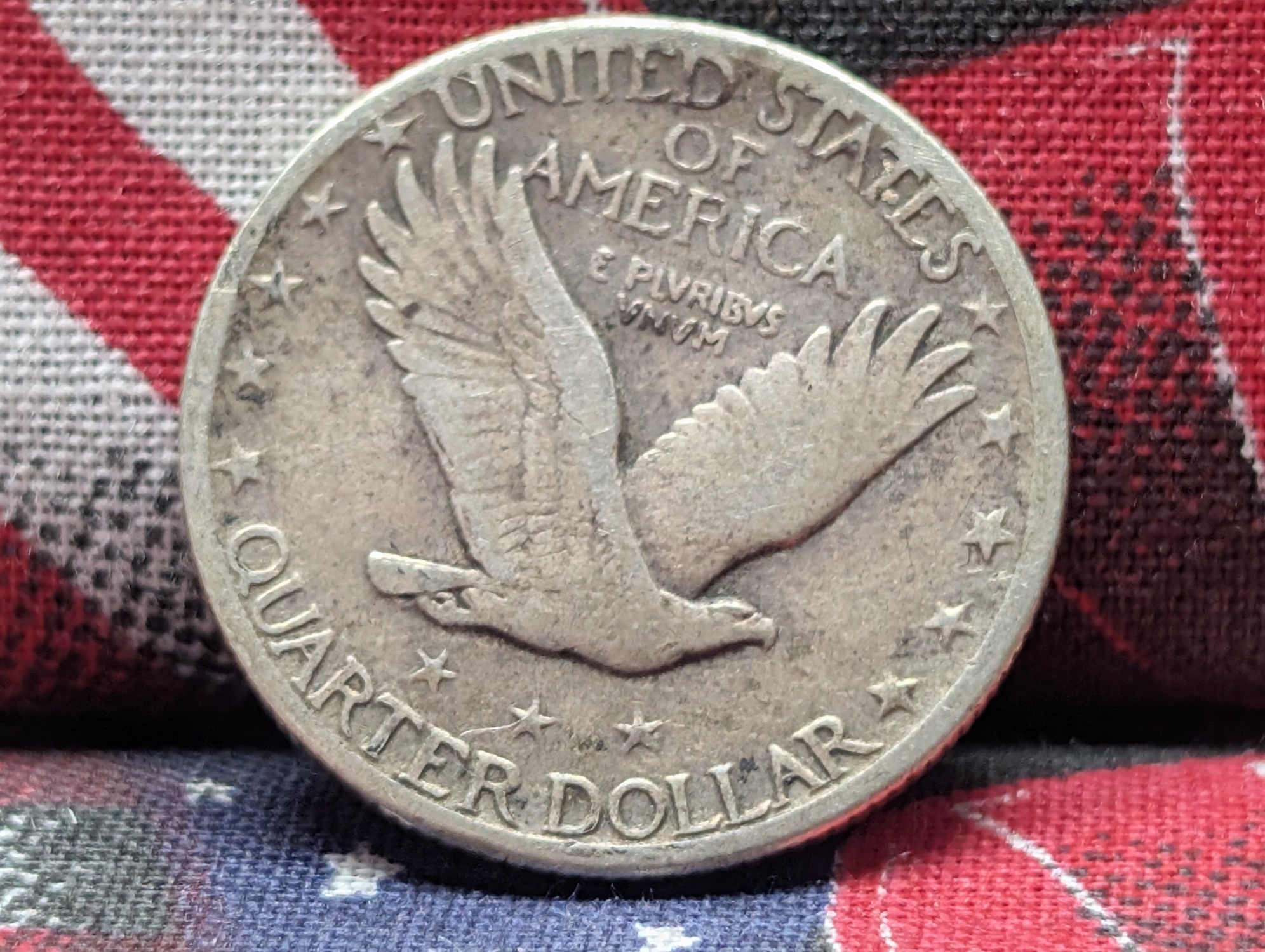 VF - 1923-S Standing Liberty 90% Silver Quarter