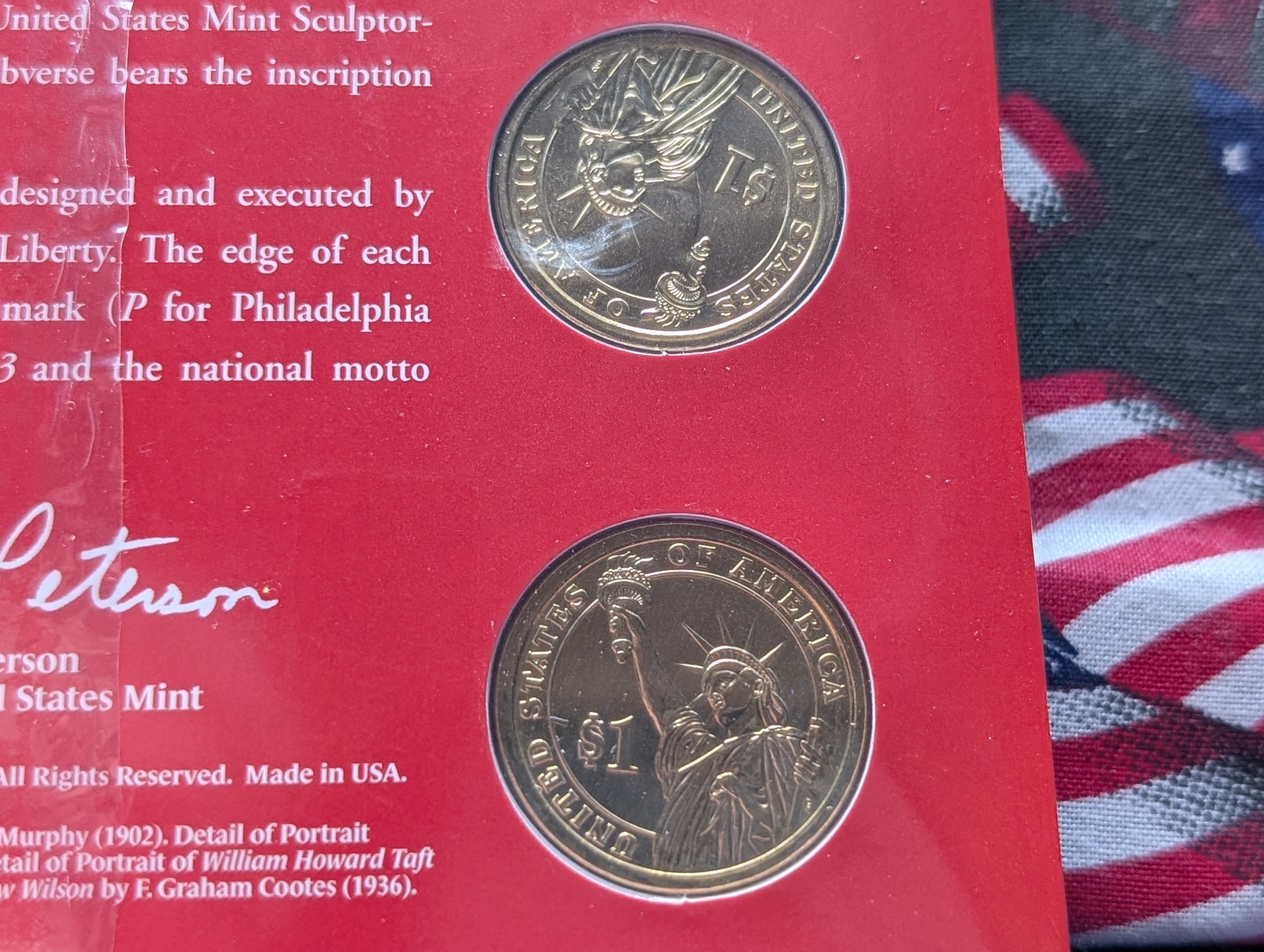 2013 P&D U.S. Mint Presidential $1 Coin UNC Set in Sealed OGP w/ COA