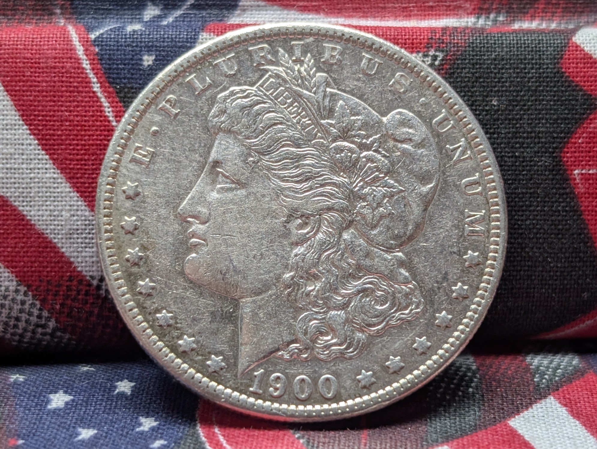1900-O Morgan 90% Silver Dollar - AU