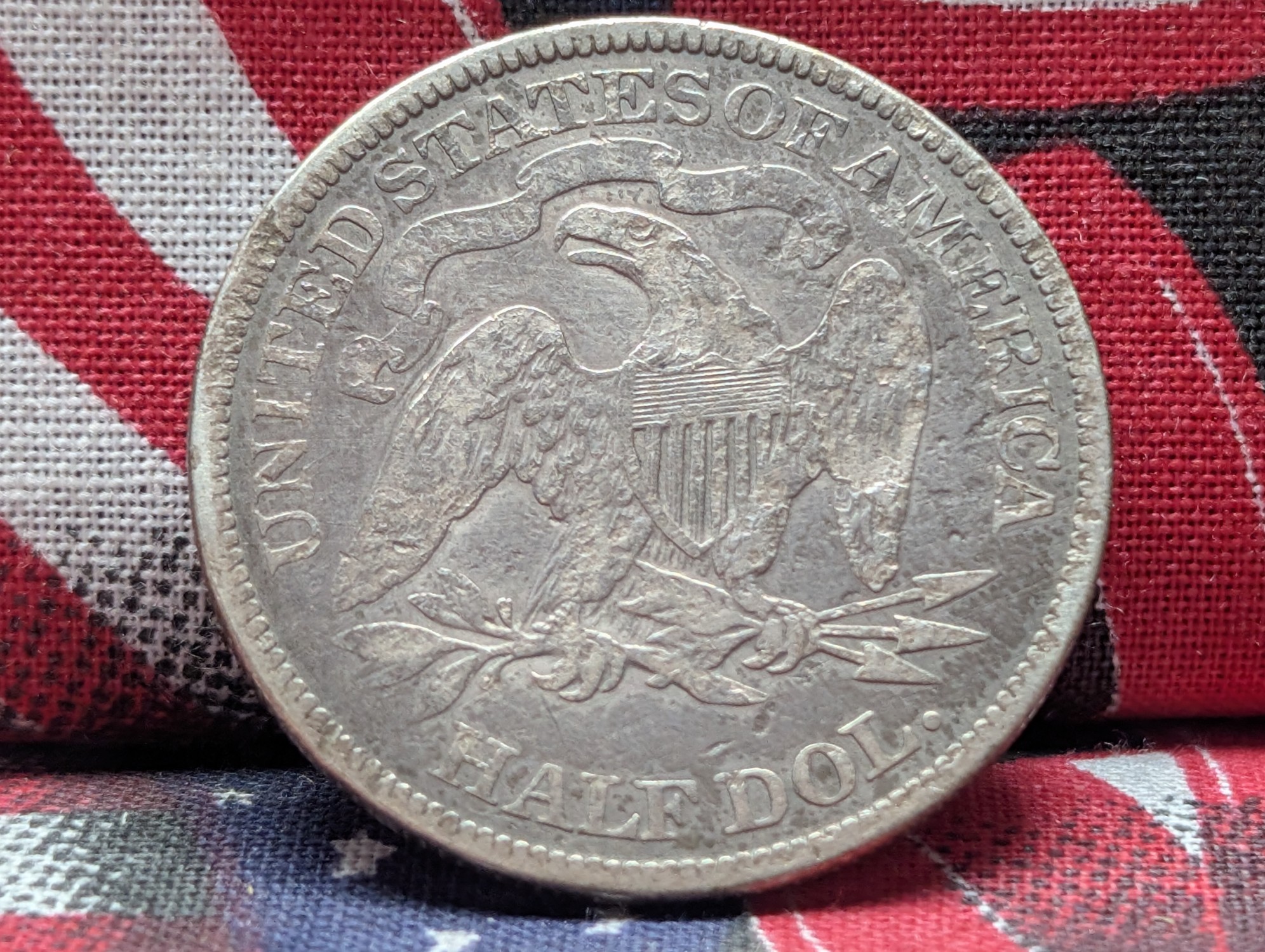 1875 Seated Liberty 90% Silver Half-Dollar - Circ