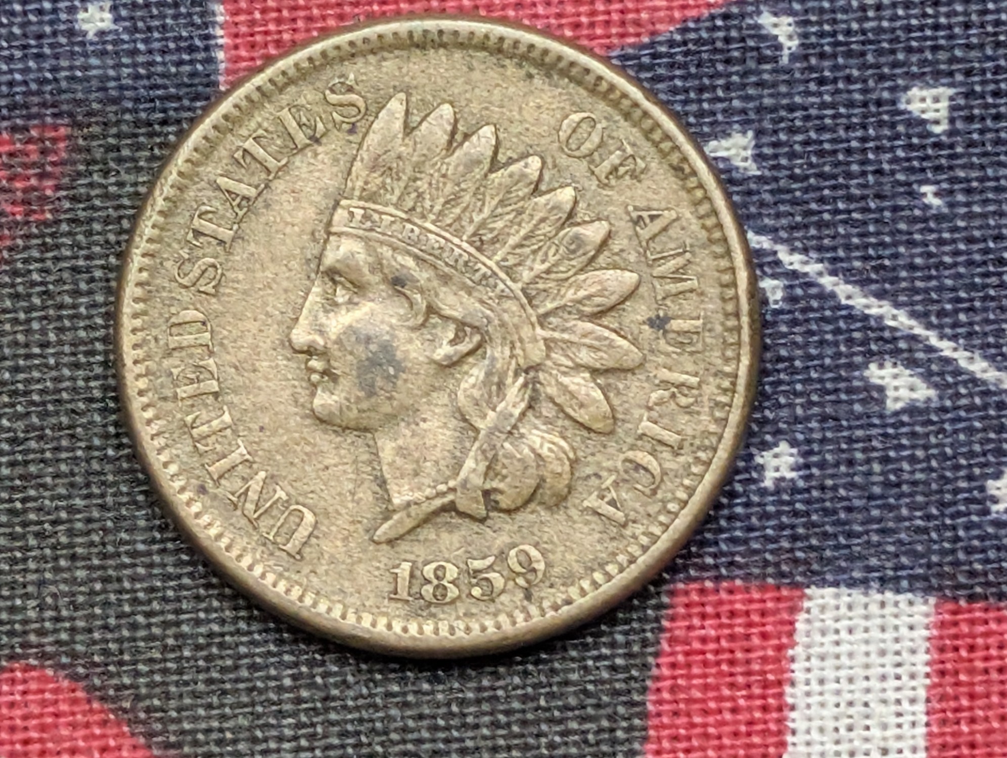 1859 Indian Head Cent - XF