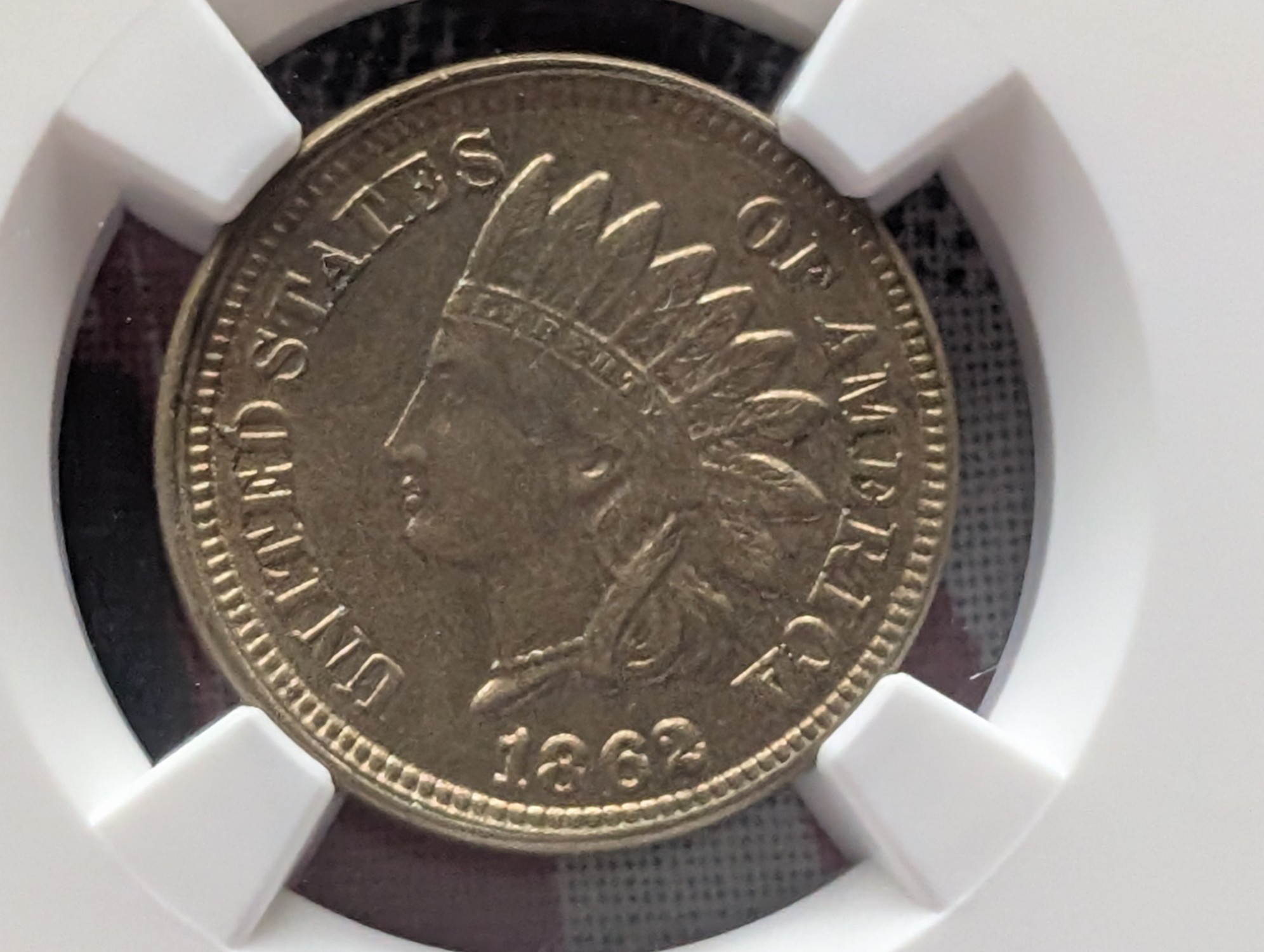 1862 Indian Head Cent - NGC MS62