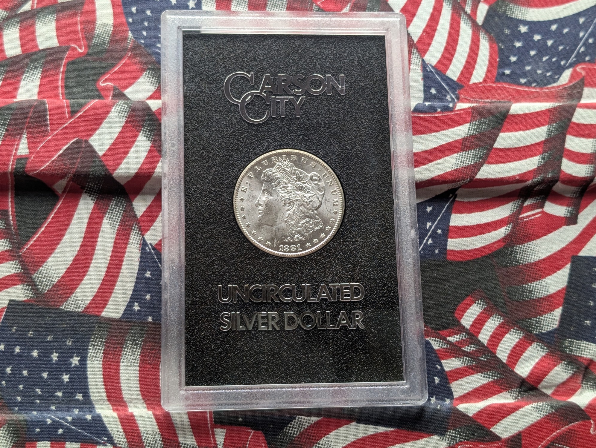 1881-CC Morgan Uncirculated 90% Silver Dollar - Slabbed