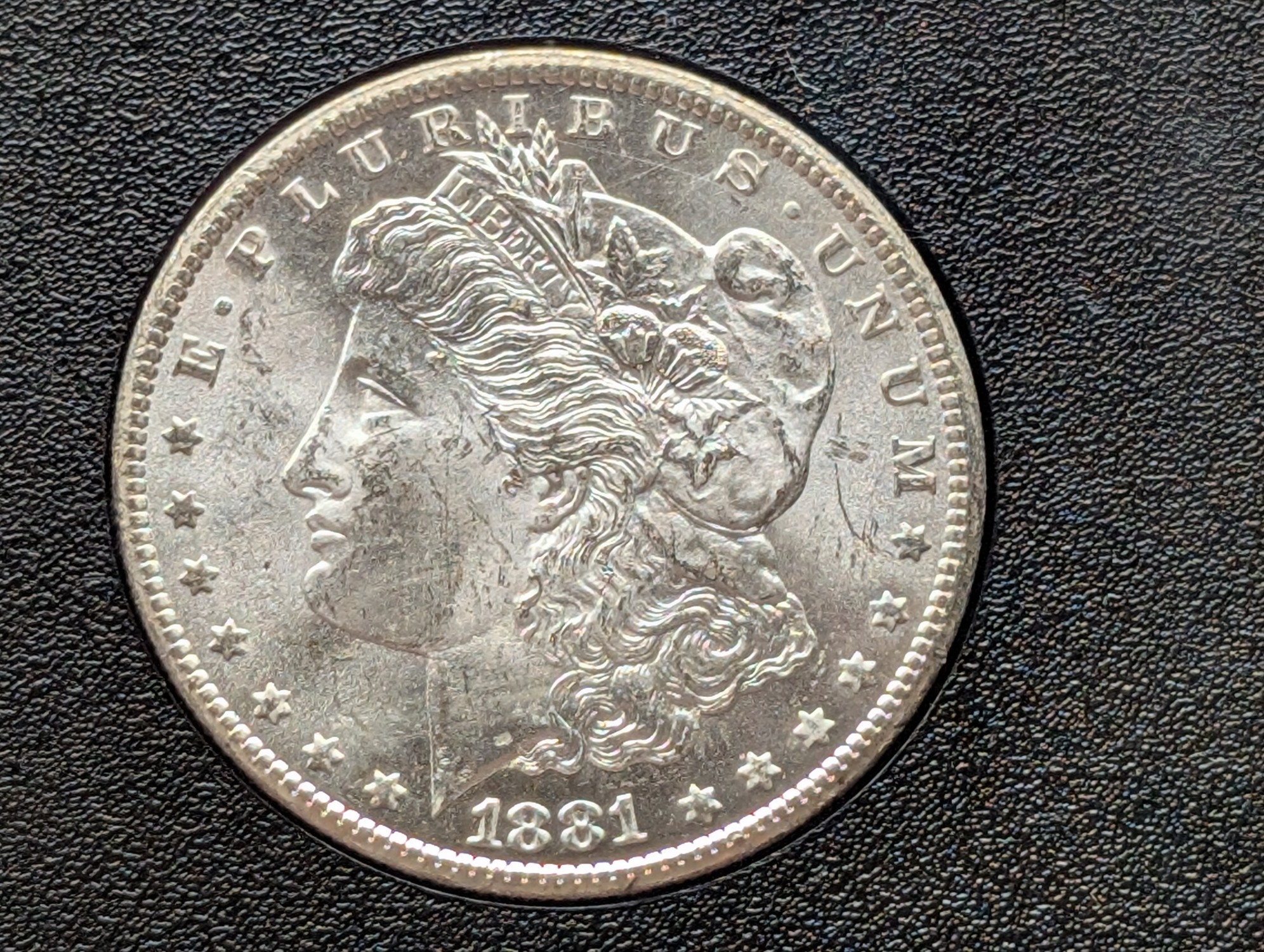 1881-CC Morgan Uncirculated 90% Silver Dollar - Slabbed
