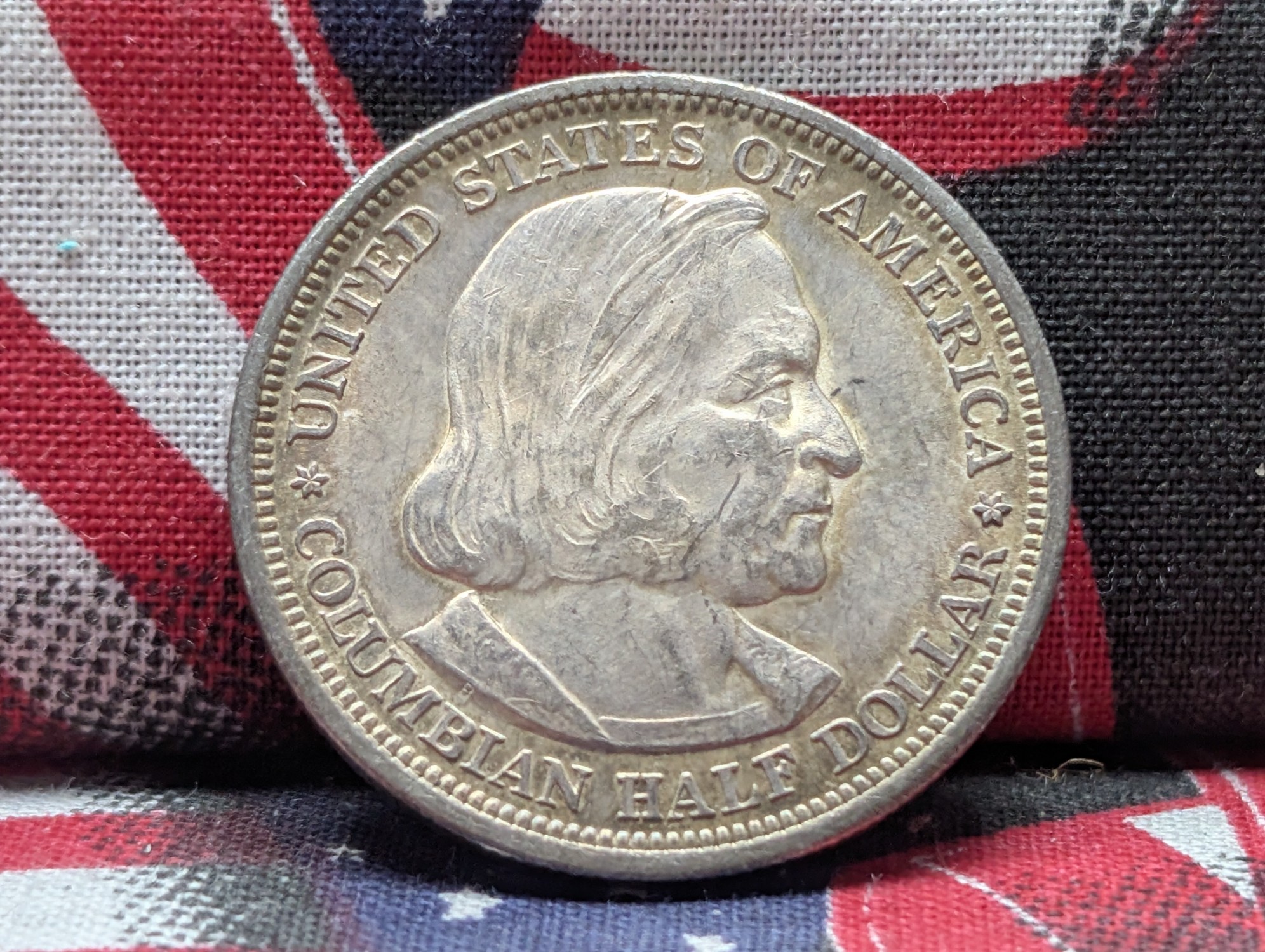 1893 Columbian Exposition Commemorative 90% Silver Half Dollar