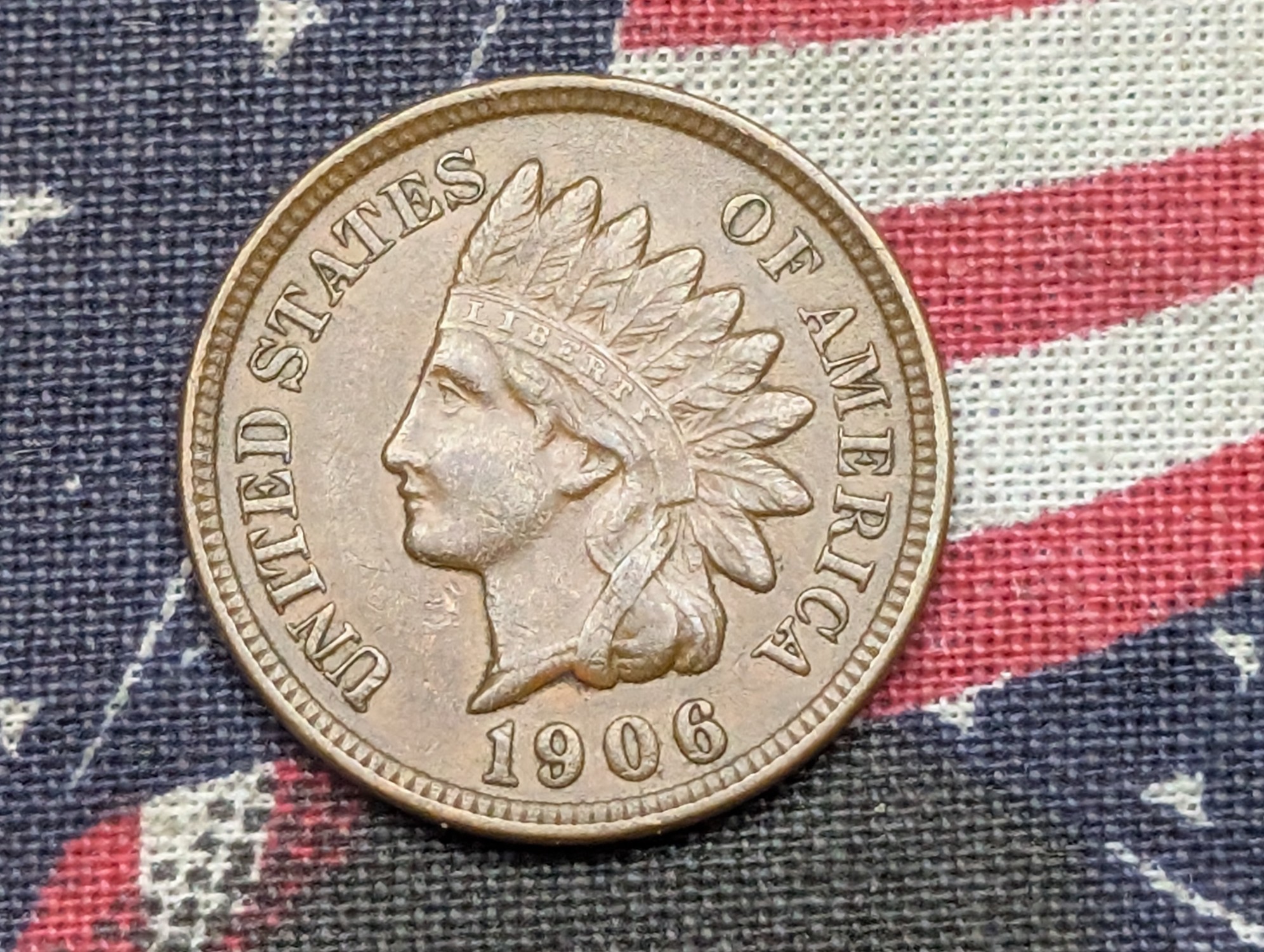 1906 Indian Head Cent - AU+