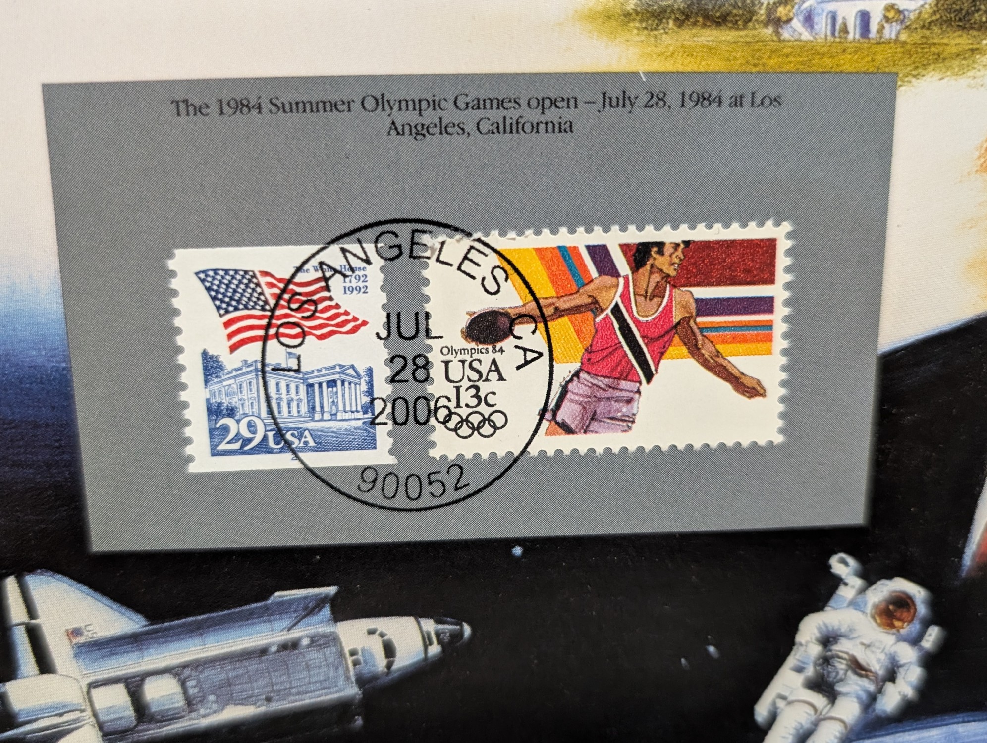 1984-1988 P&D U.S. Mint UNC Sets in Display w/ Commem Stamps (5 Sets)