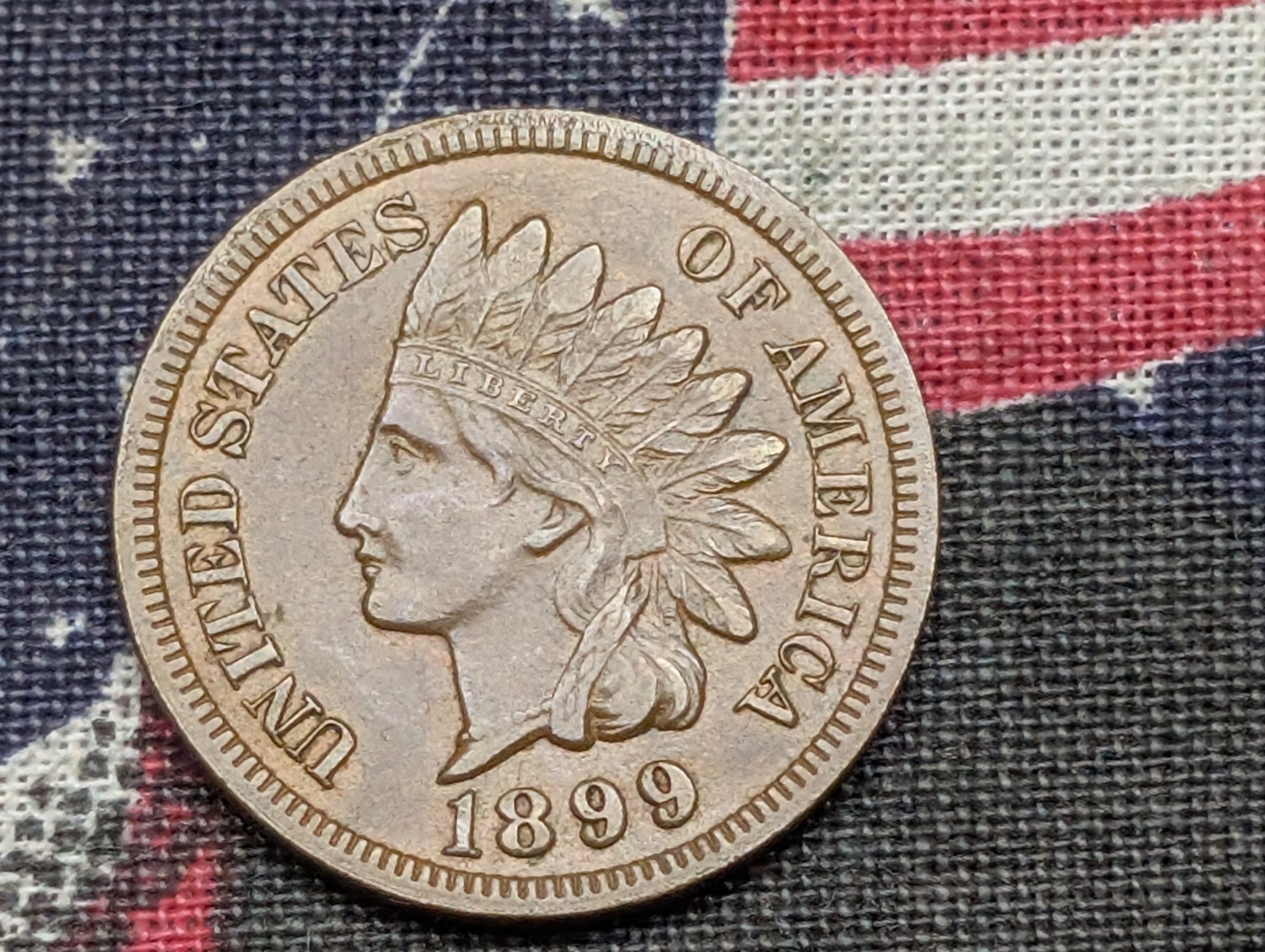 1899 Indian Head Cent - XF/AU