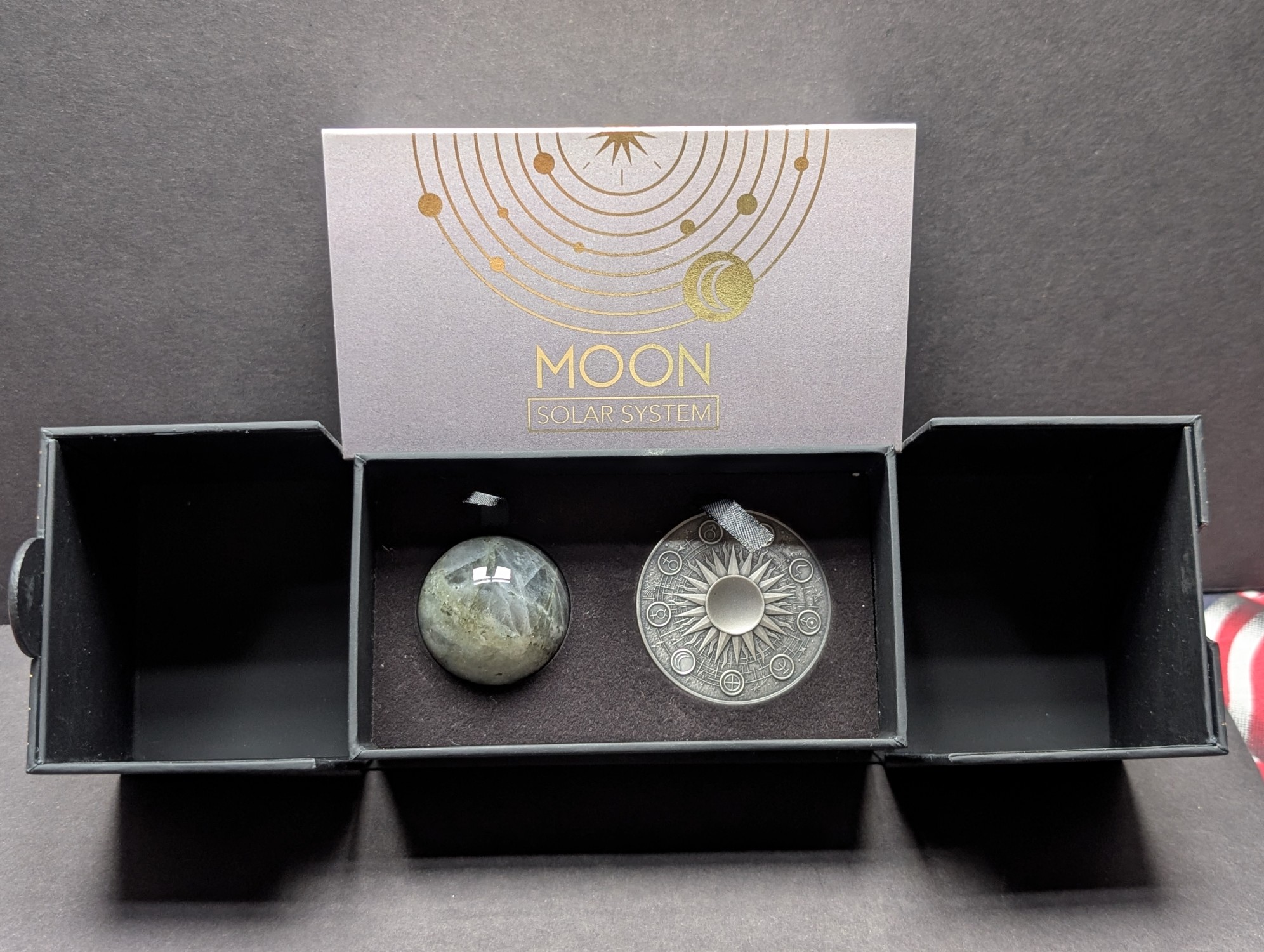 Limited Edition HIGH RELIEF Antique Finish Solar System 2 Oz. .999 FINE SILVER 2025 Republic of Ghana 10 Cedis Moon (Waxing Cresent) Coin in