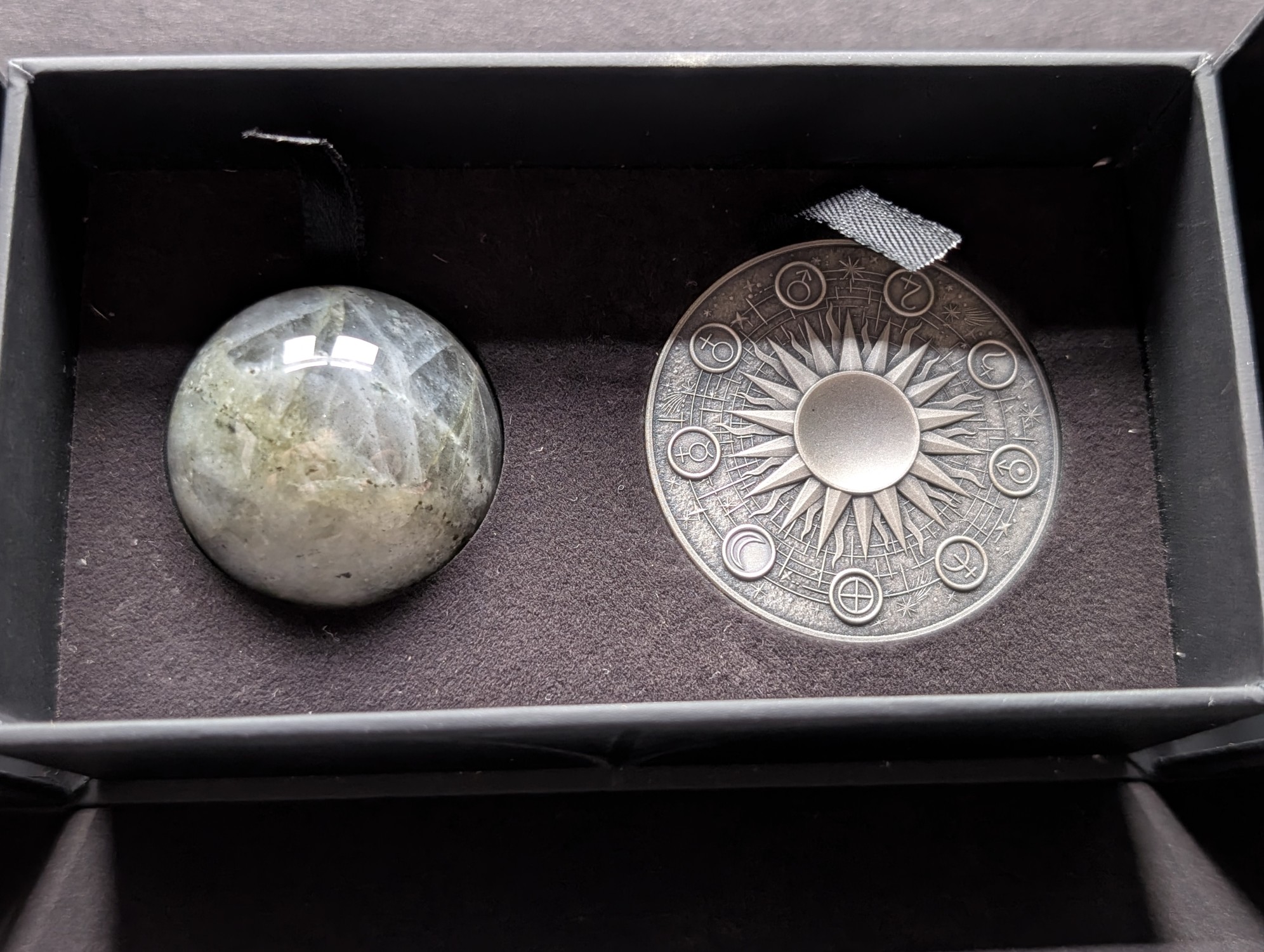 Limited Edition HIGH RELIEF Antique Finish Solar System 2 Oz. .999 FINE SILVER 2025 Republic of Ghana 10 Cedis Moon (Waxing Cresent) Coin in