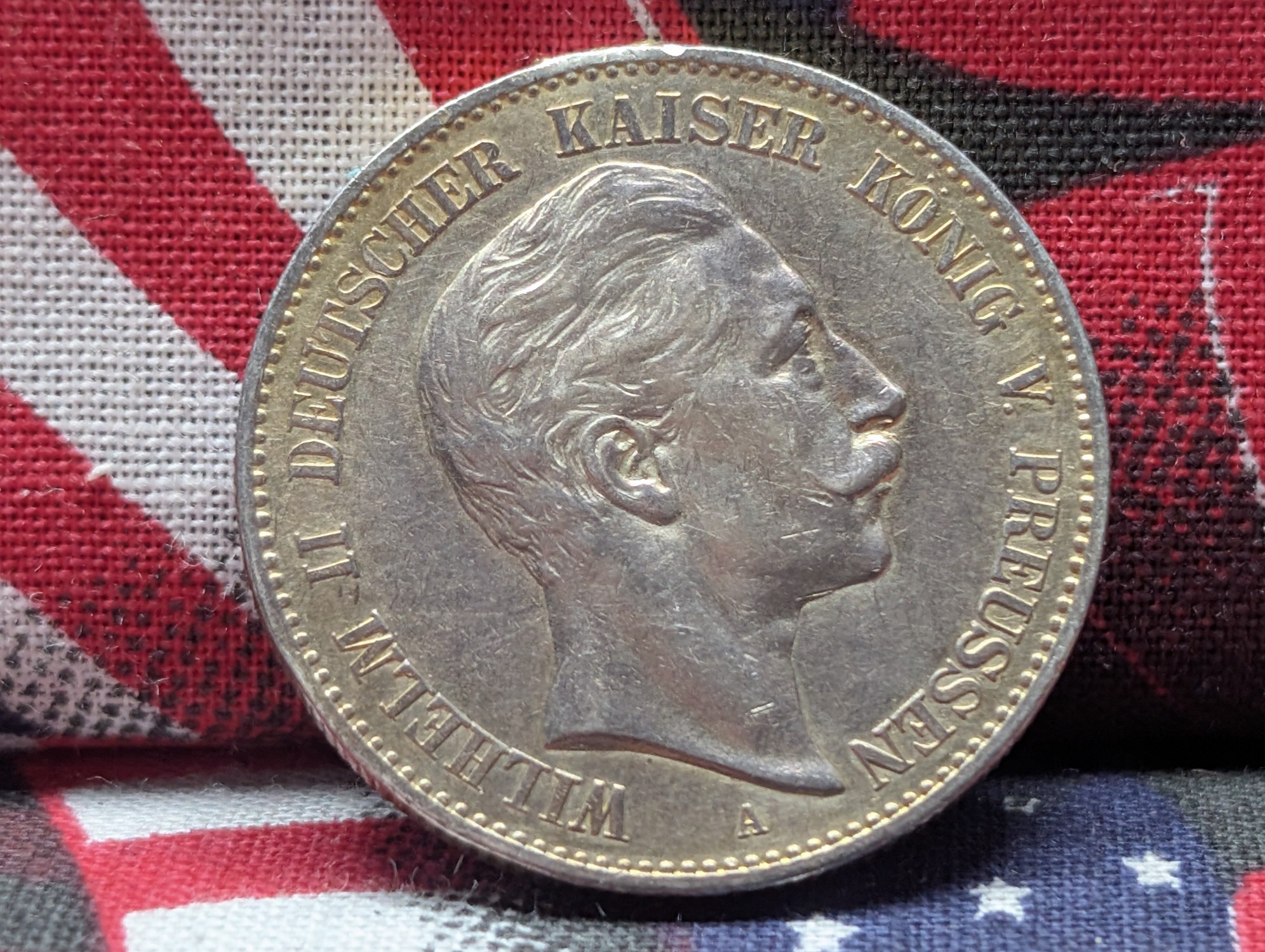 1899-A Germany 2 90% Silver Marks - 11.11 Grams