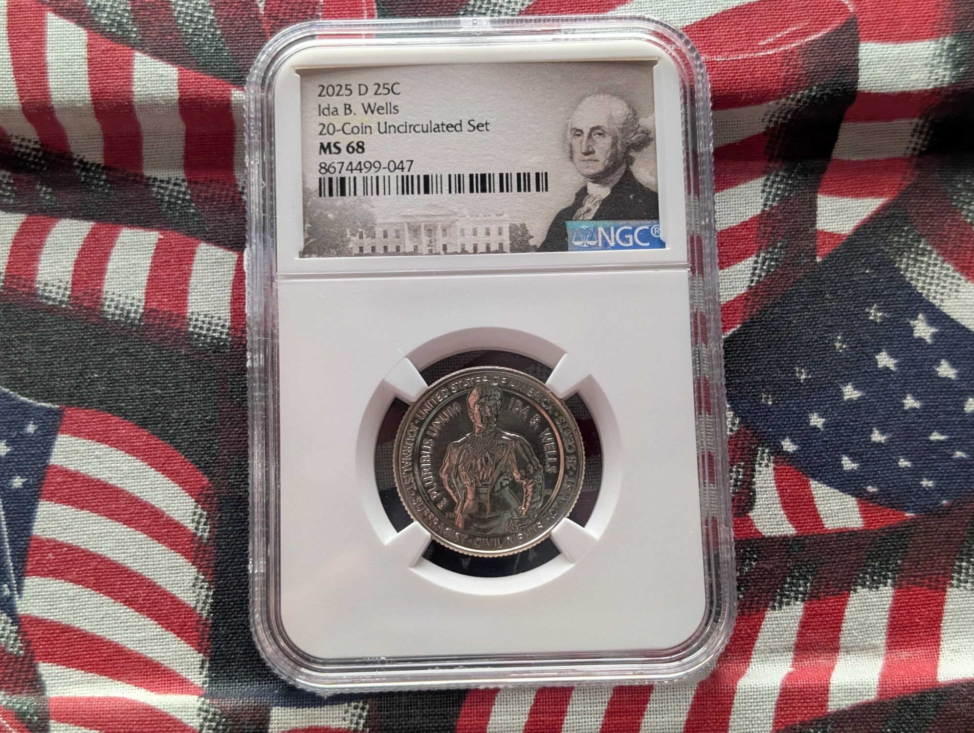 2025-D Ida B. Wells Quarter - NGC MS68