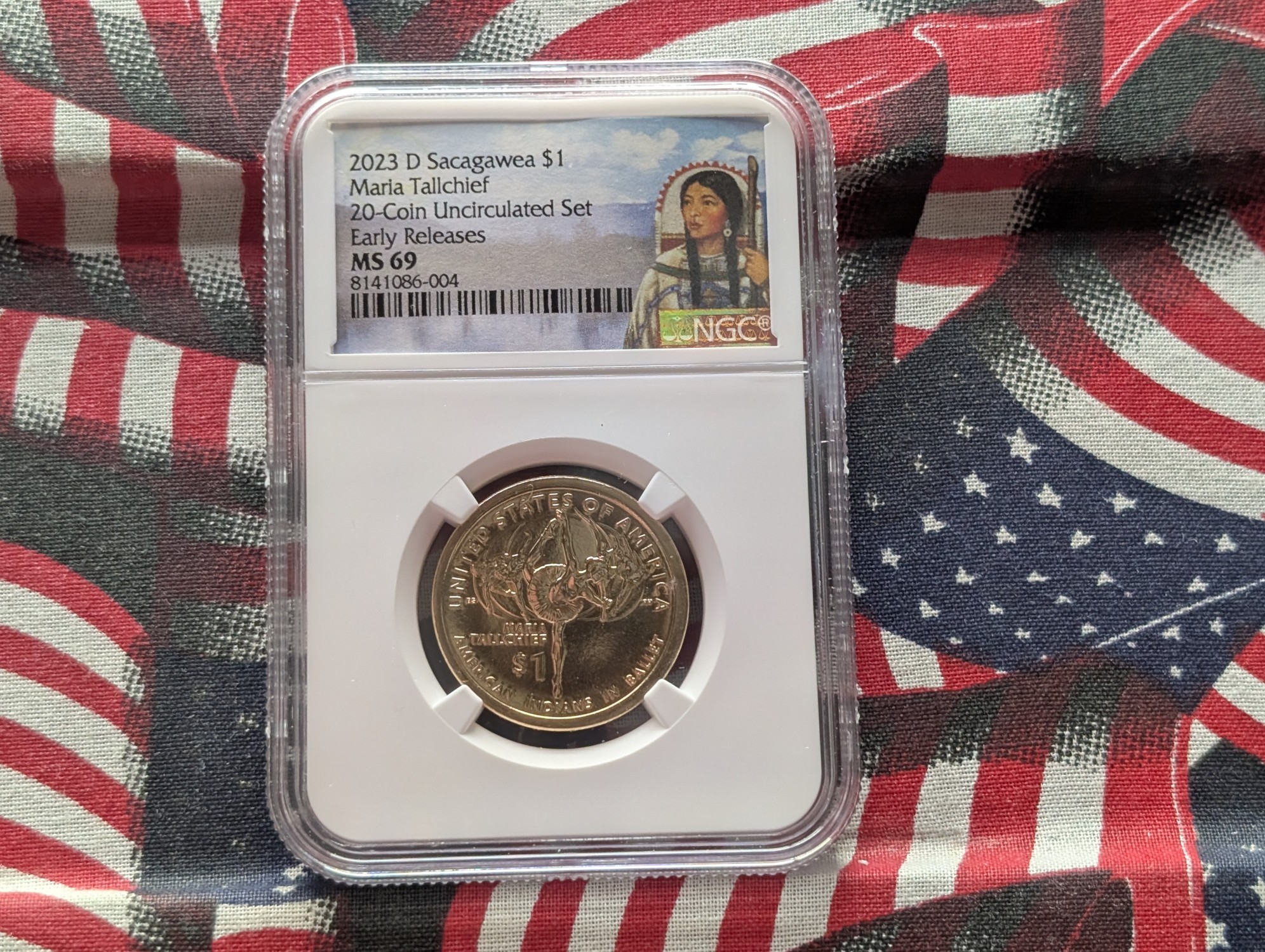 2023-D Native American (Maria Tallchief) Dollar - NGC MS69 - Early Release