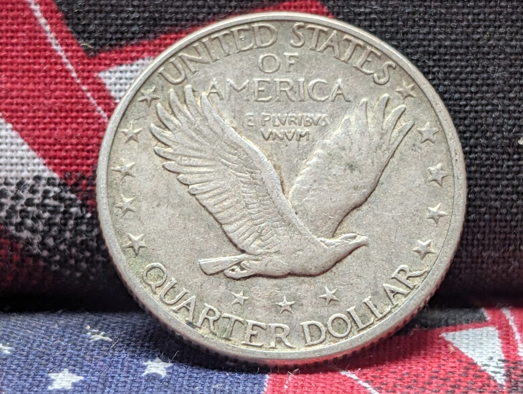 1926-S Standing Liberty 90% Silver Quarter - XF+