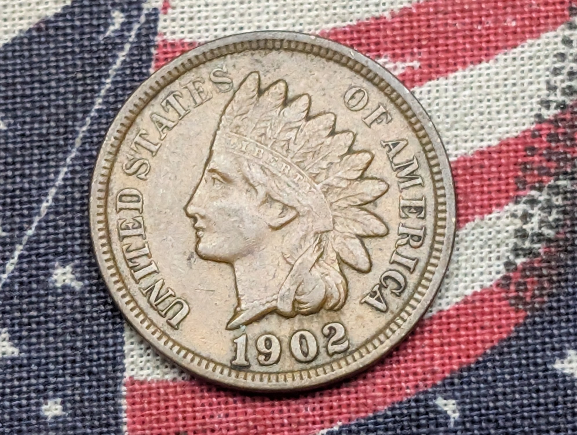 1902 Indian Head Cent - VF