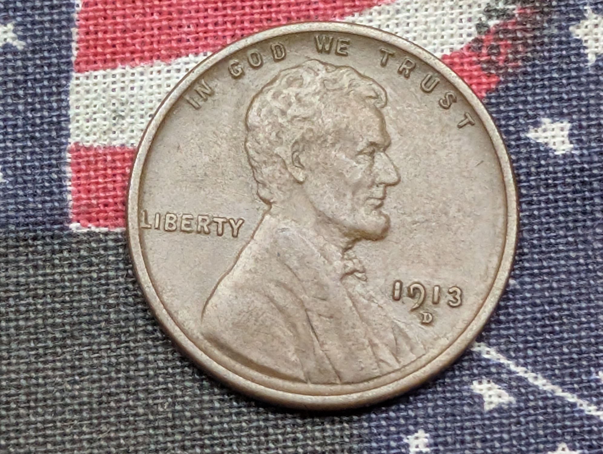 1913-D Lincoln Wheat Cent - XF