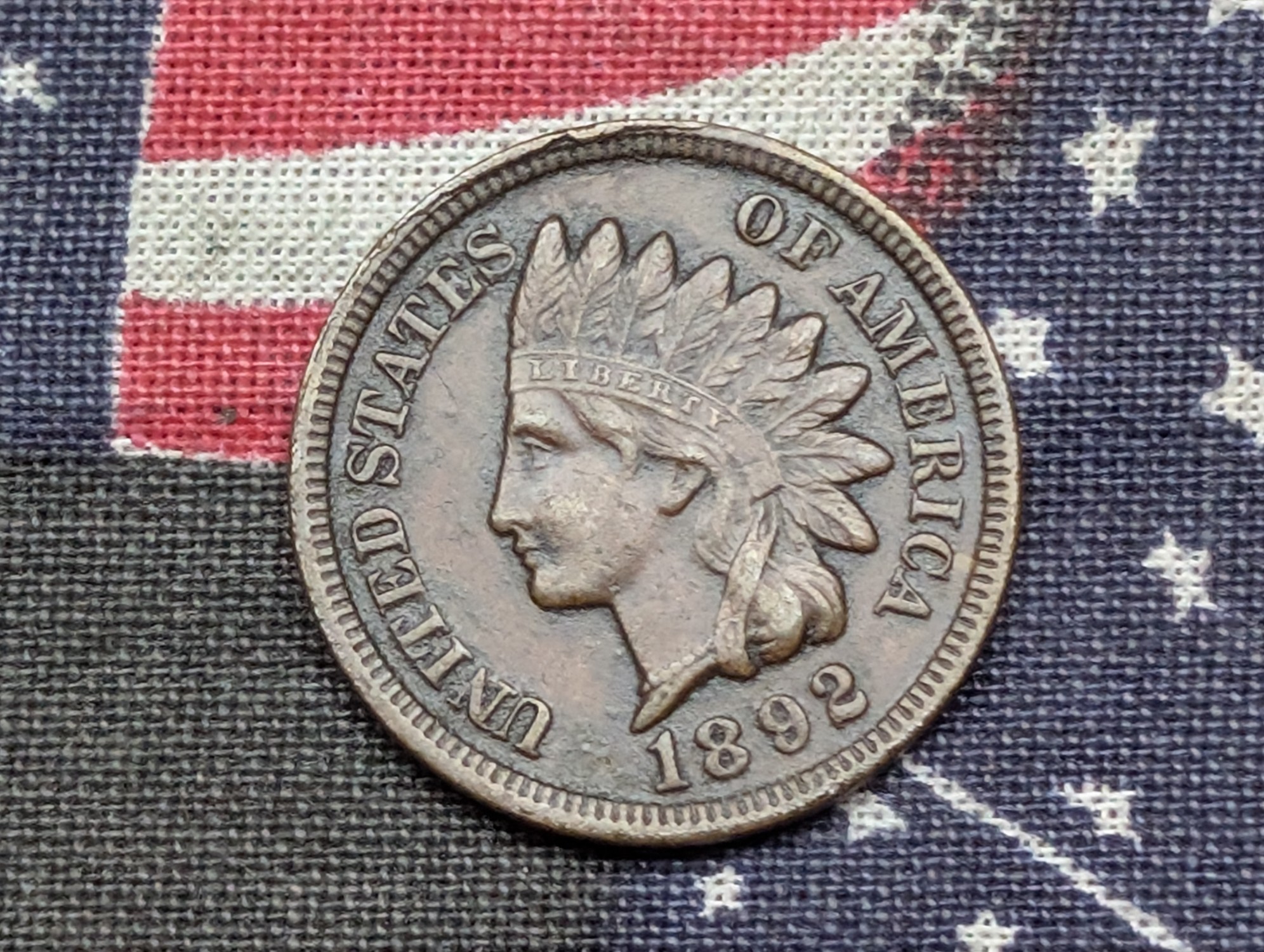 1892 Indian Head Cent - XF