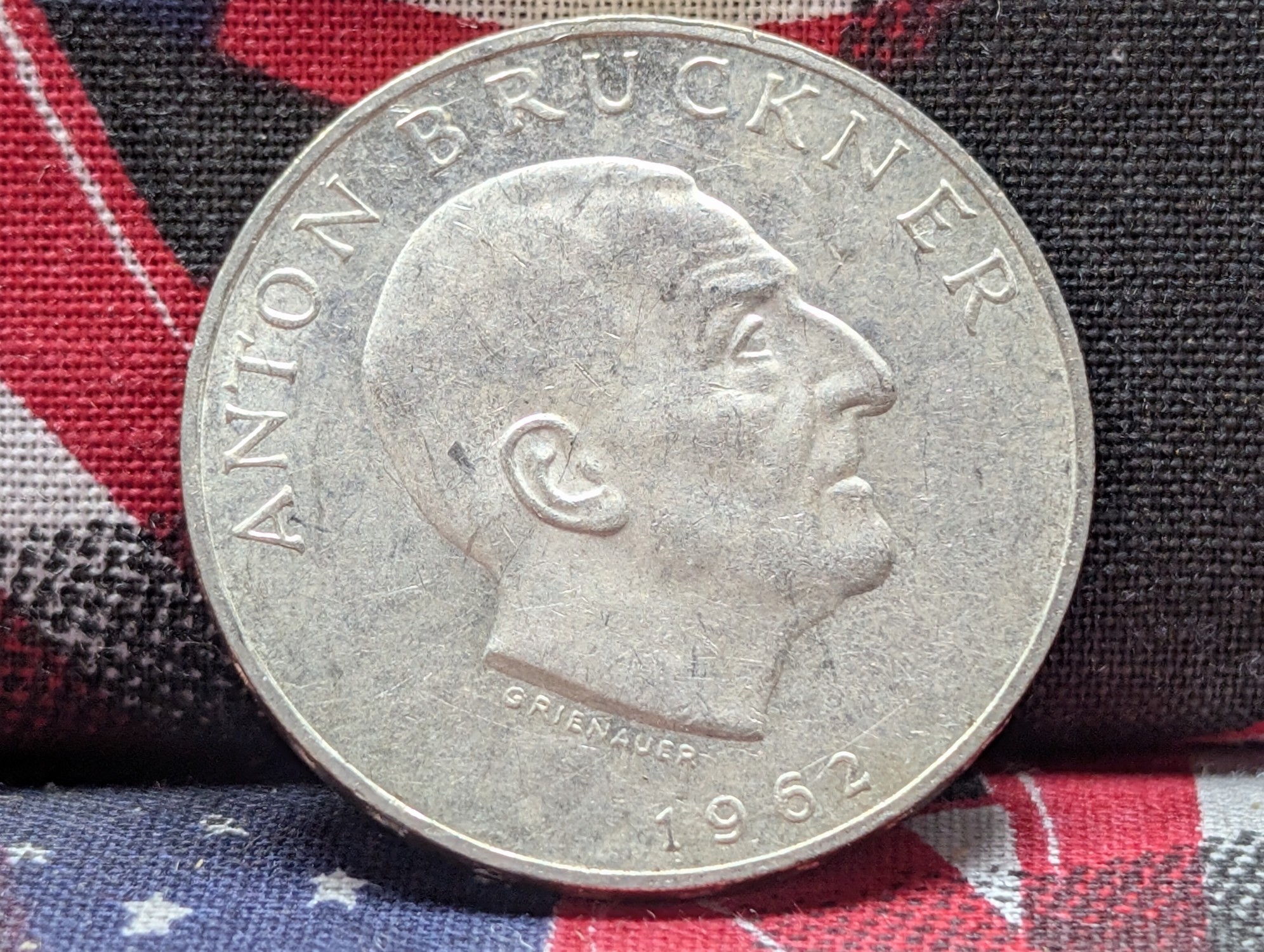 1962 Austria 25 80% Silver Schilling - 13g