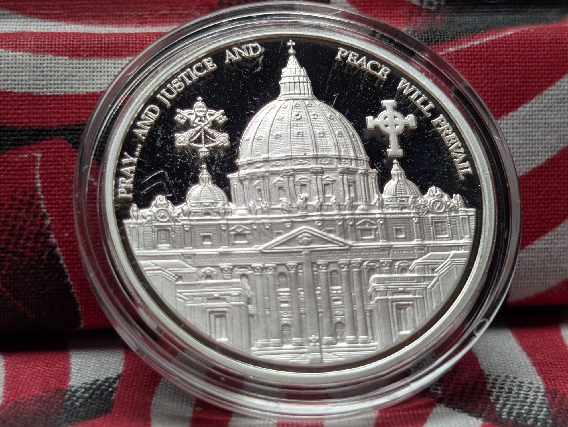 (5) Assorted Pope John Paul II Clad Plated In .999 Silver Commemorative Medals in Capsules w/ COA