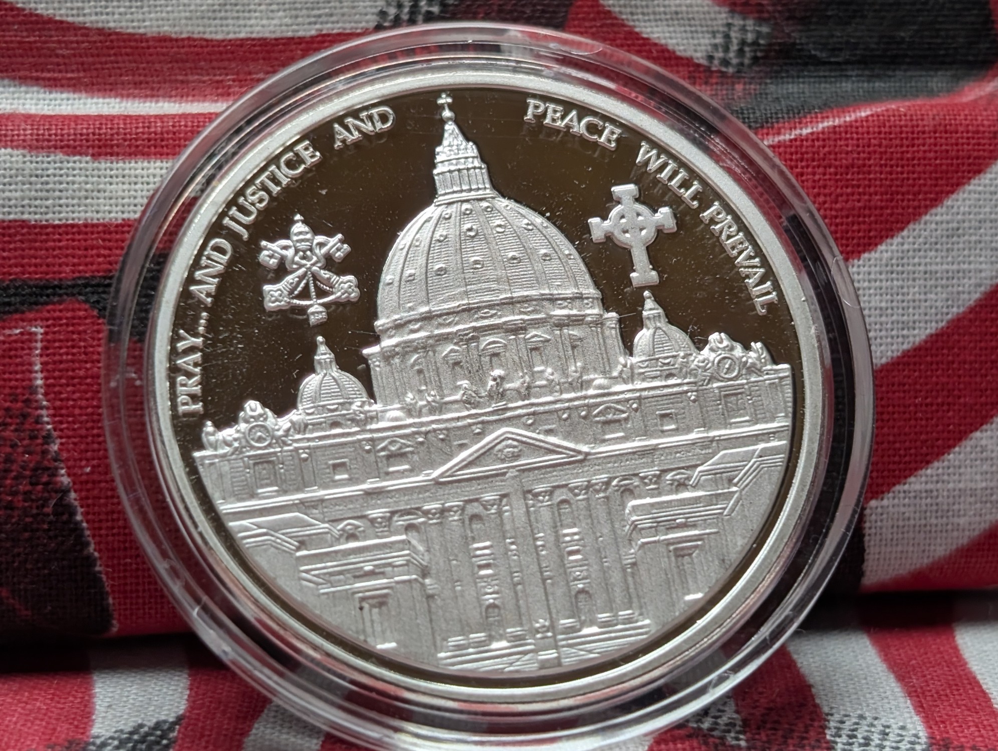 (5) Assorted Pope John Paul II Clad Plated In .999 Silver Commemorative Medals in Capsules w/ COA