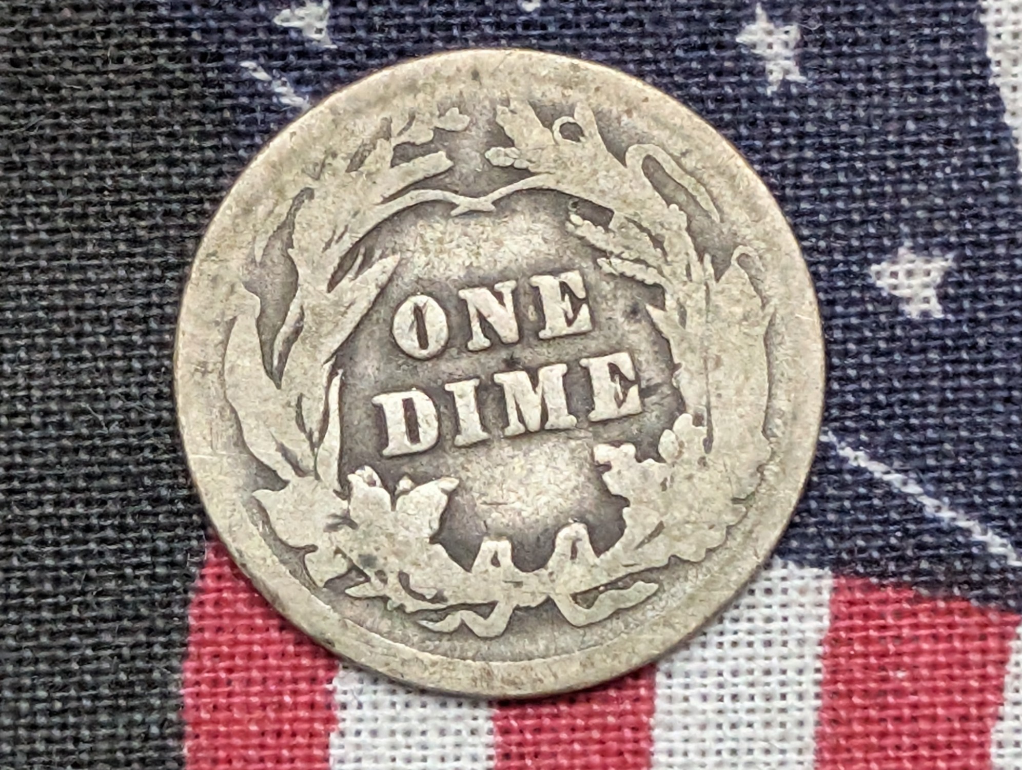 1913 Barber 90% Silver Dime