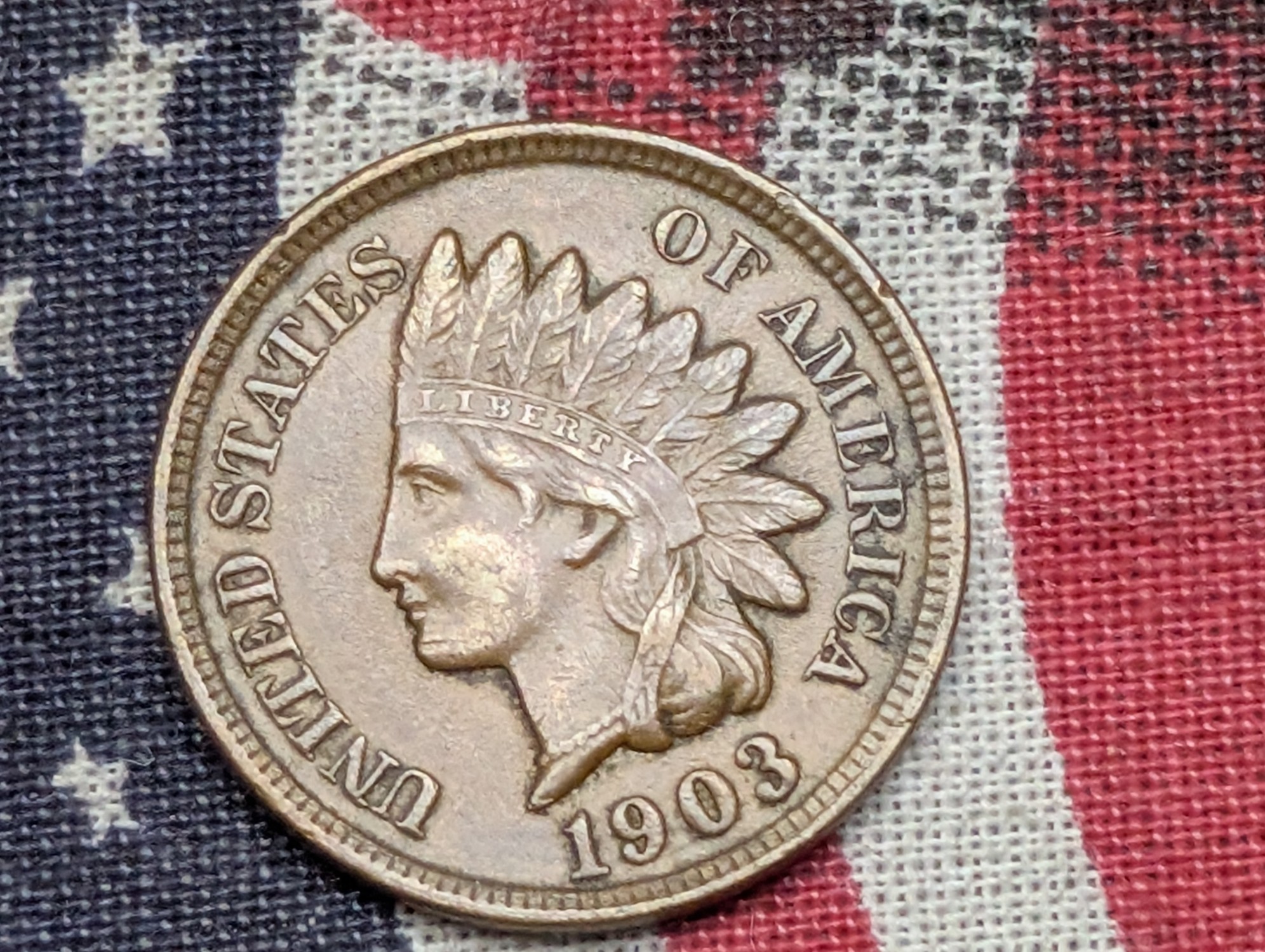 1903 Indian Head Cent - AU+