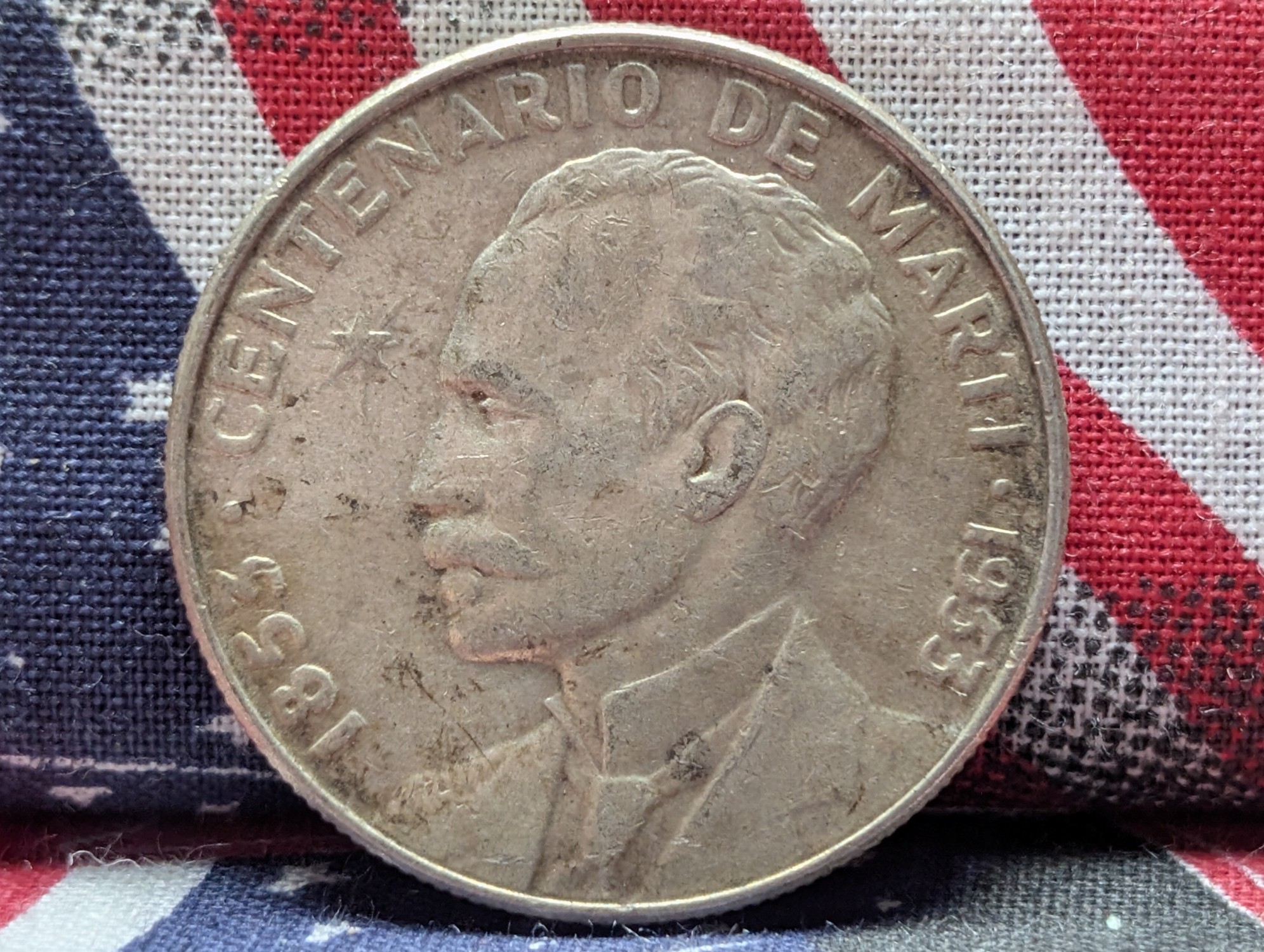 1953 Caribbean 50 Silver Centavos, 90% Silver 12.5g