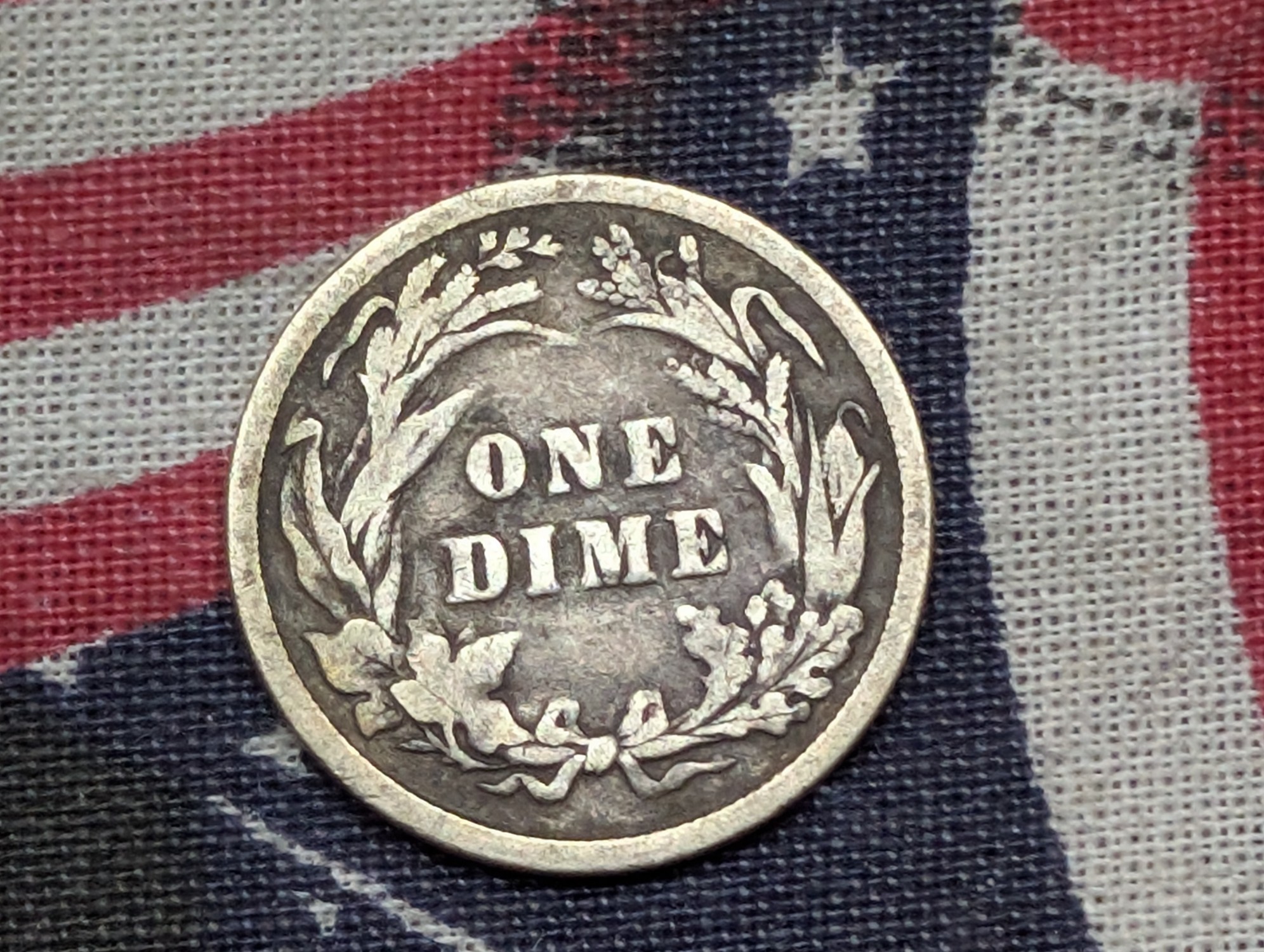 1897 Barber 90% Silver Dime