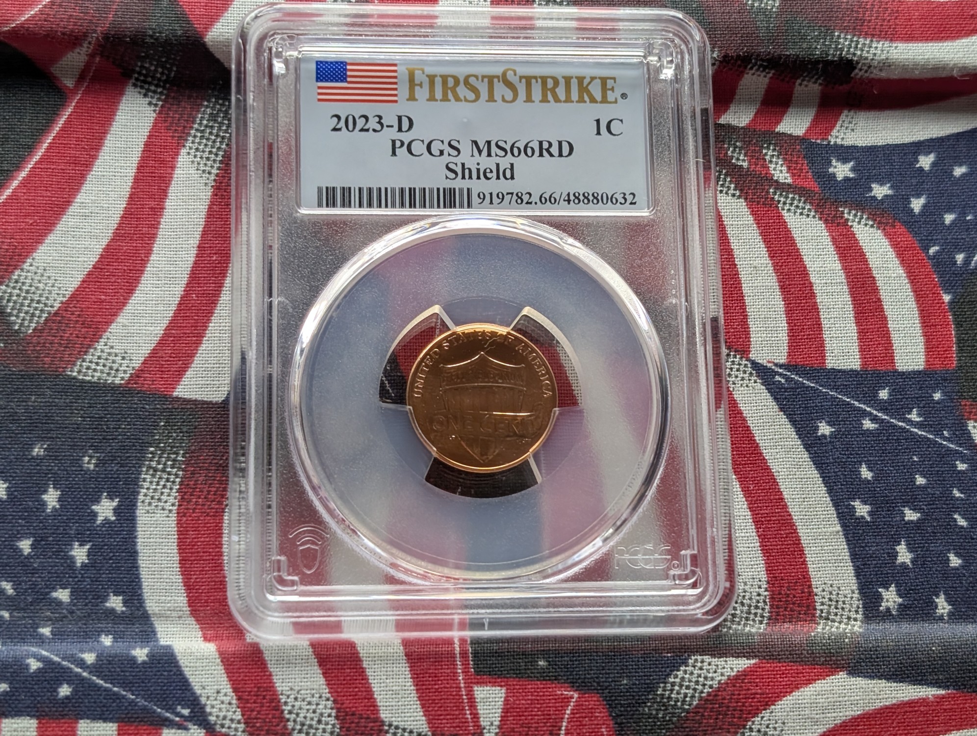 2023-D Lincoln Shield Cent - PCGS MS66RD - First Strike