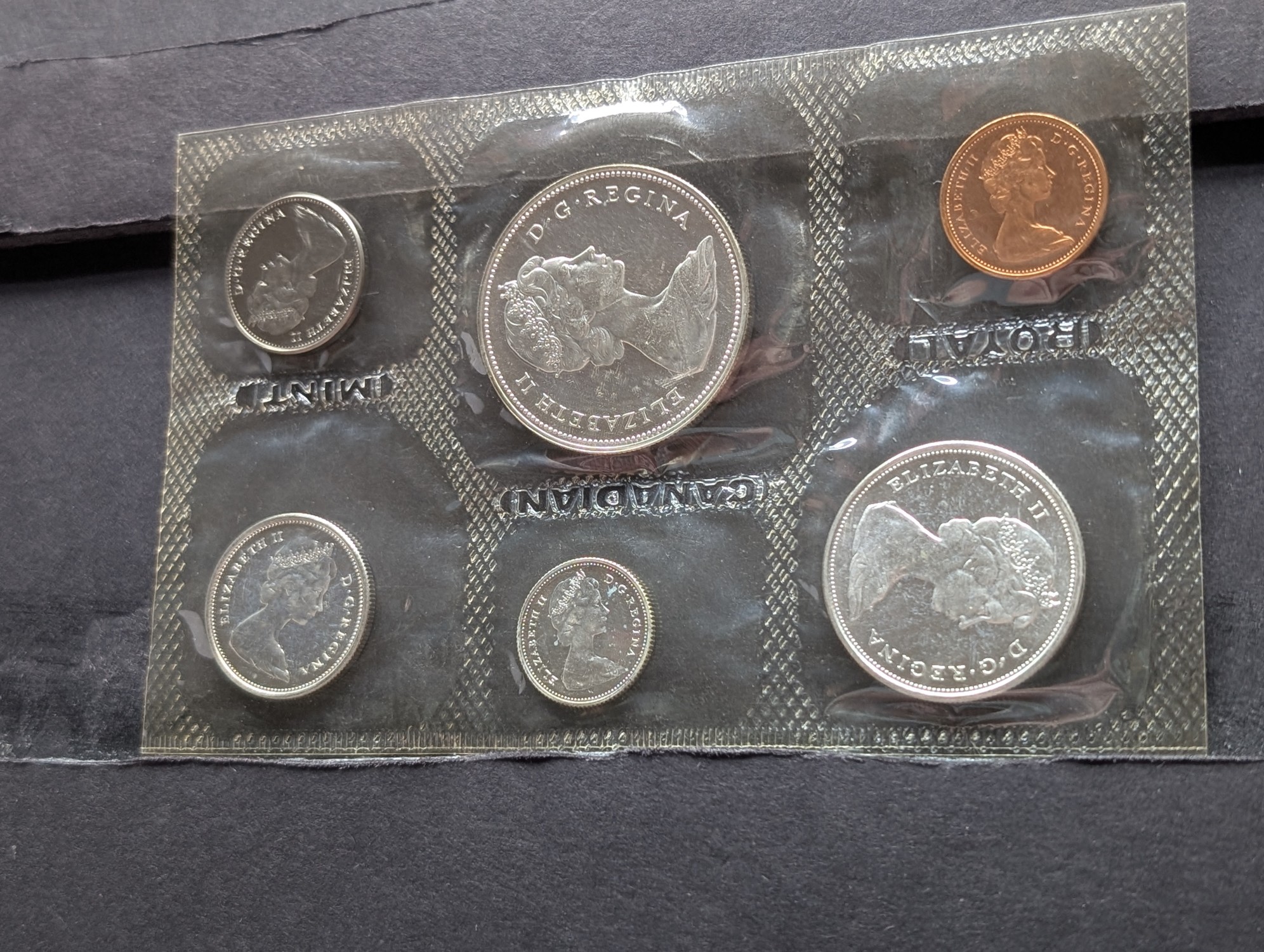 1966 Canada Unc. Coin Set with (4) 80% Silver Coins in OGP w/ COA