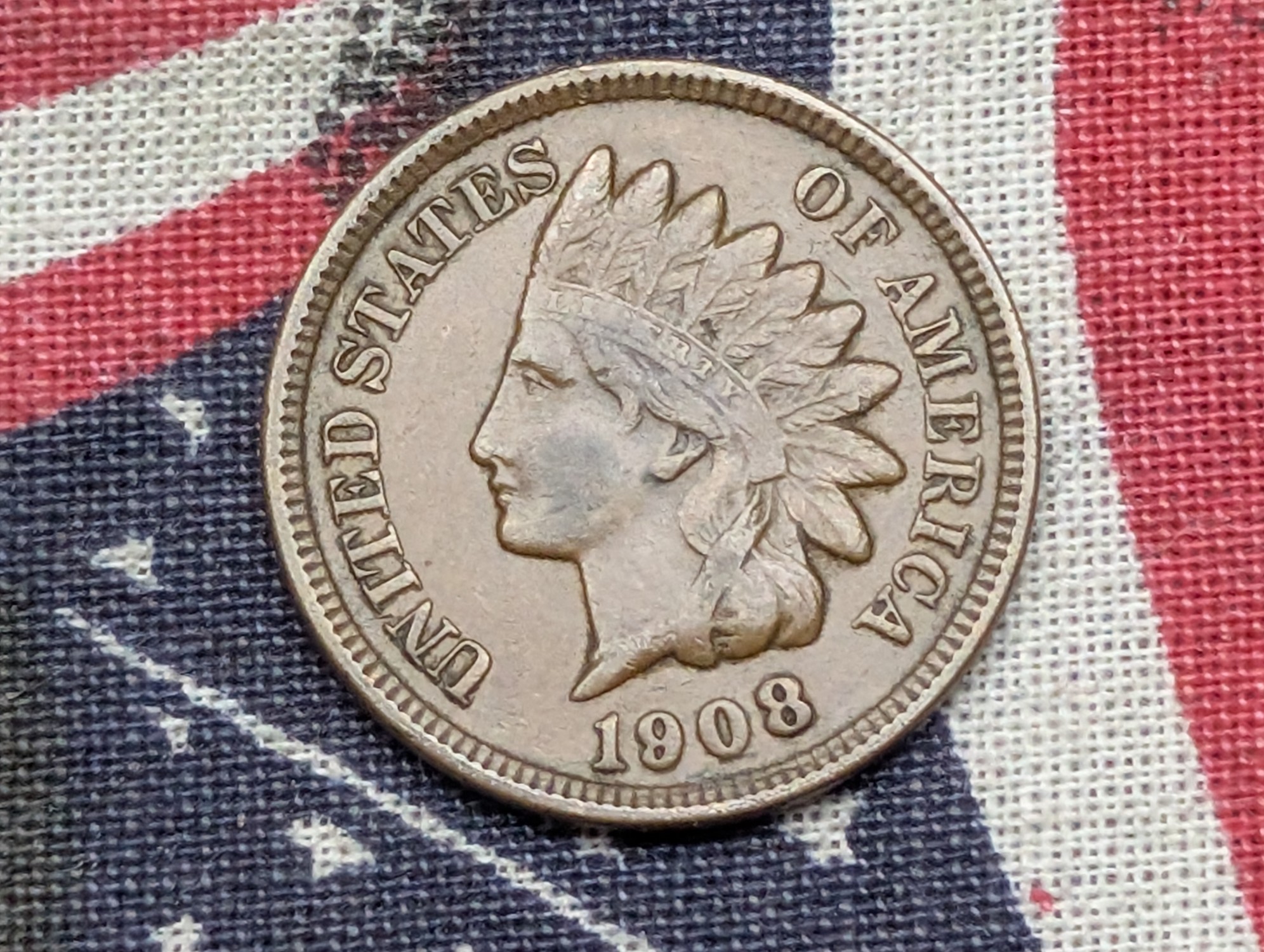 1908 Indian Head Cent - VF