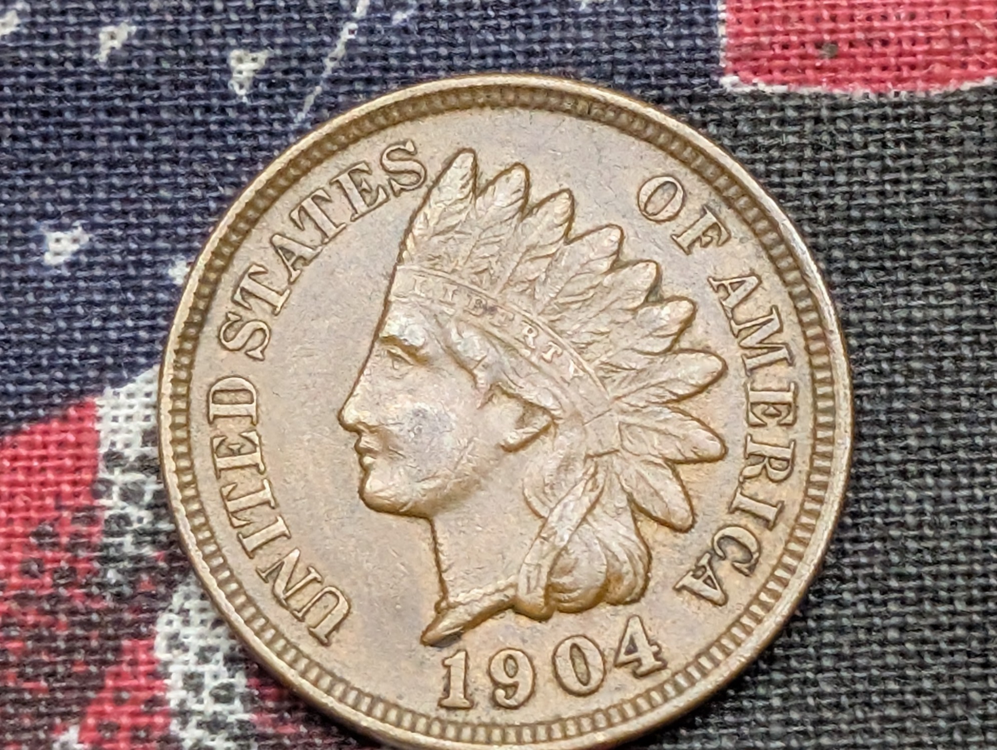 1904 Indian Head Cent - XF/AU