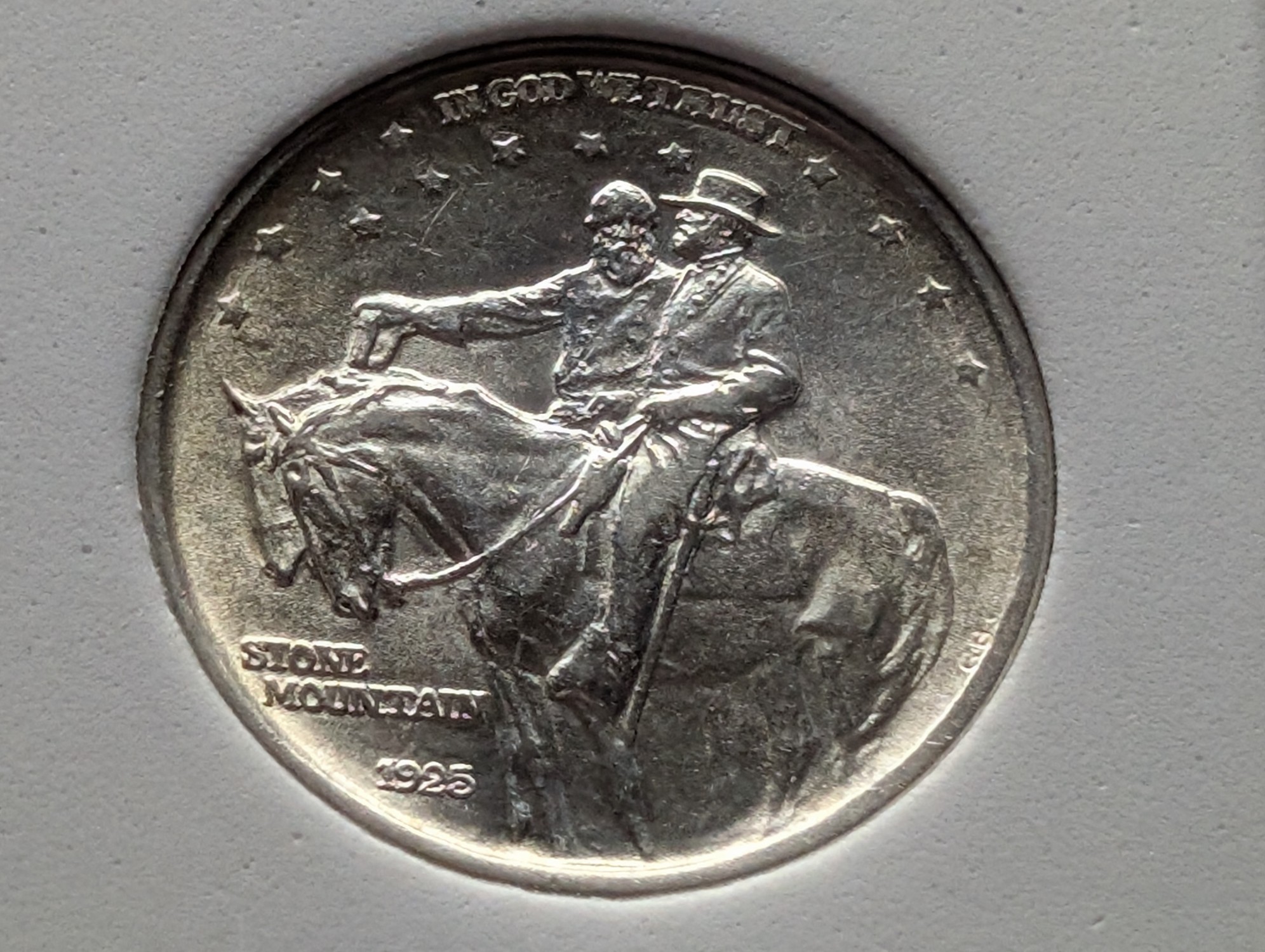 1925 Stone Mountain 90% Silver Half Dollar - NCG Cert. MS67 (NOT NGC)